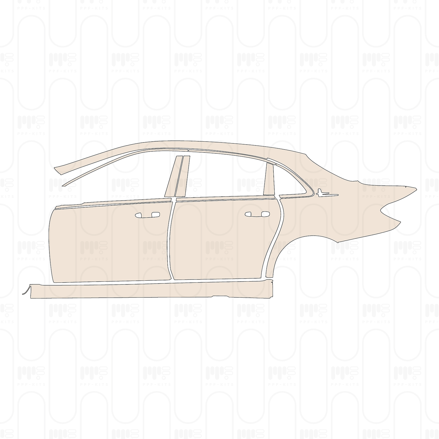 PPF prédécoupé Mercedes-Benz E Class Sedan Luxury Extended Wheelbase 2022