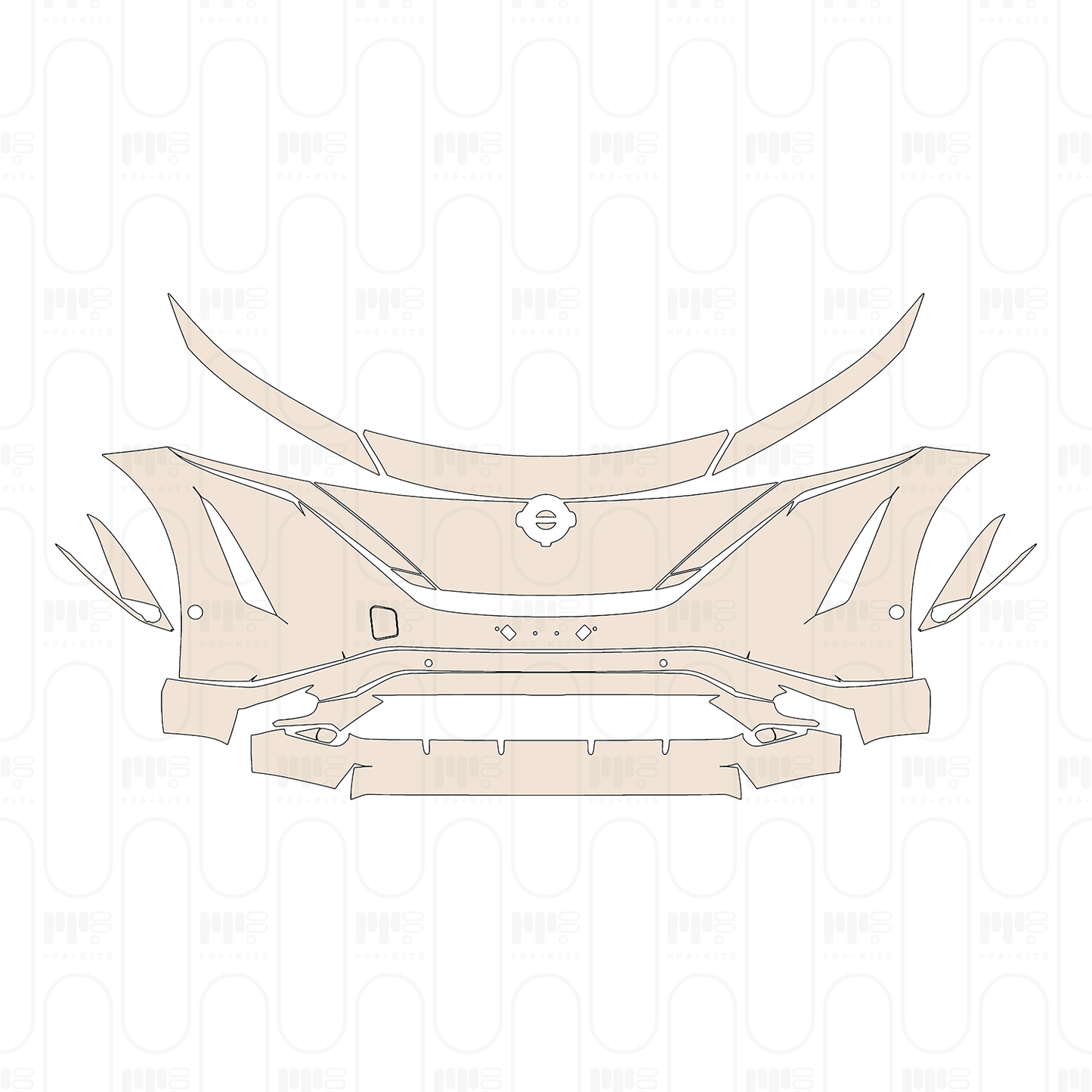 PPF prédécoupé Nissan Ariya (US) Empower+ 2023