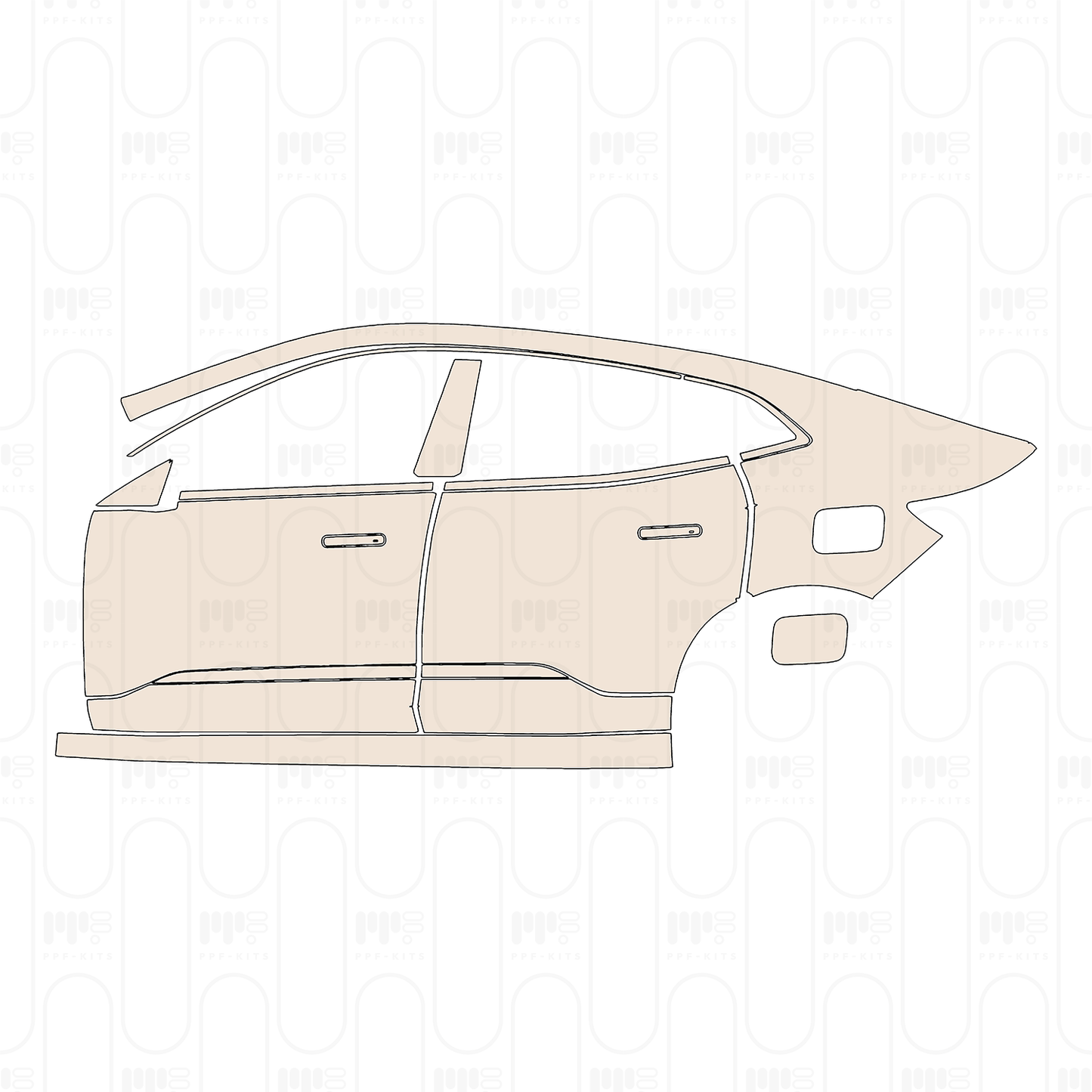 PPF prédécoupé Polestar 4 2023