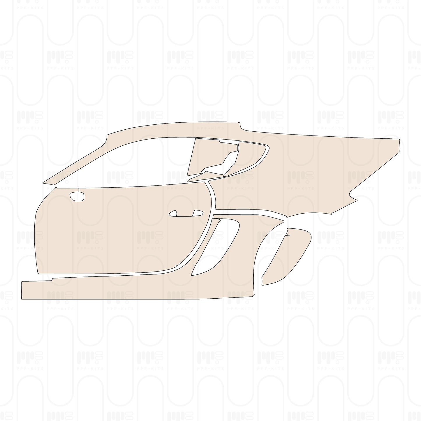 PPF prédécoupé Porsche 718 Cayman GT4RS 2021