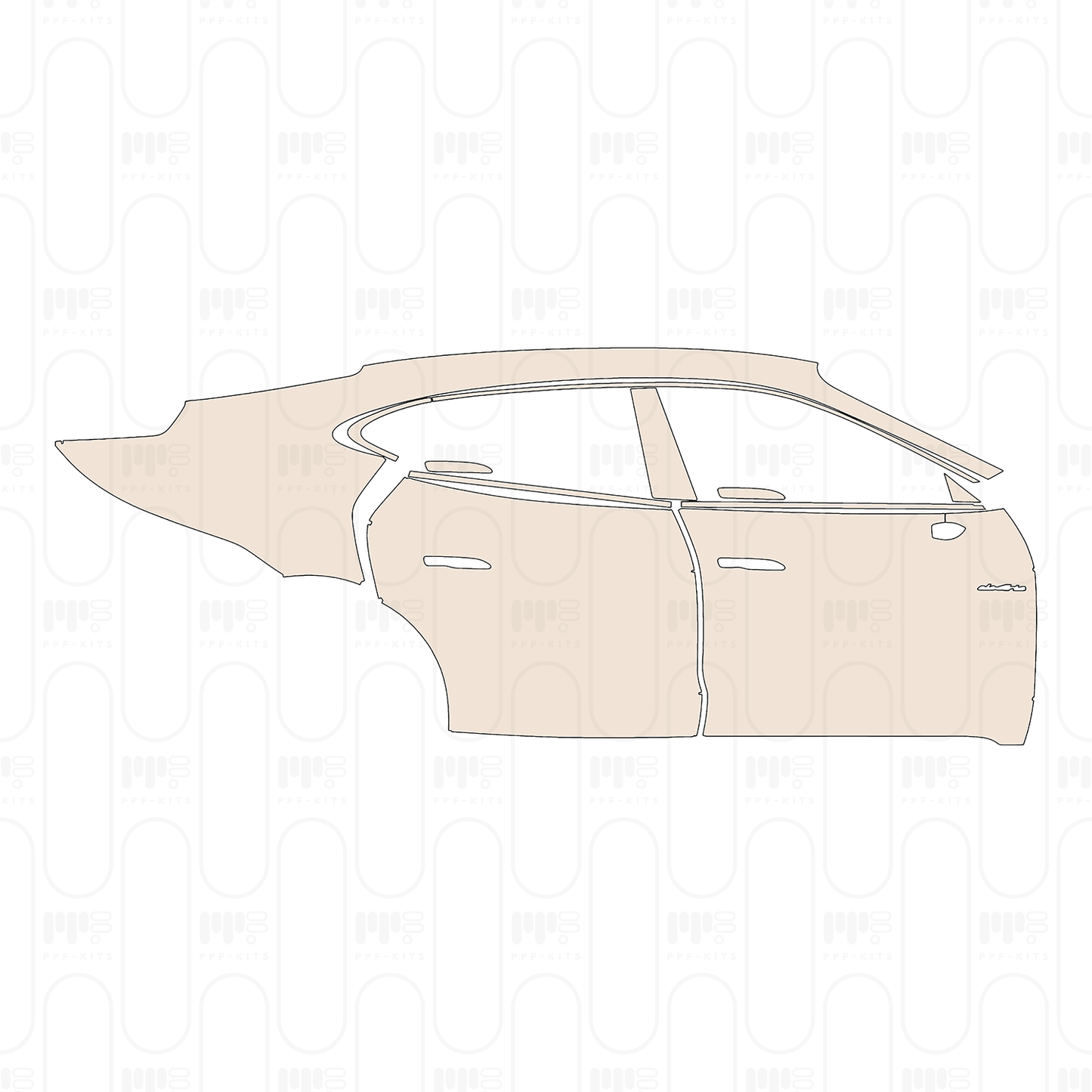 PPF prédécoupé Porsche Taycan Sedan Taycan 2023