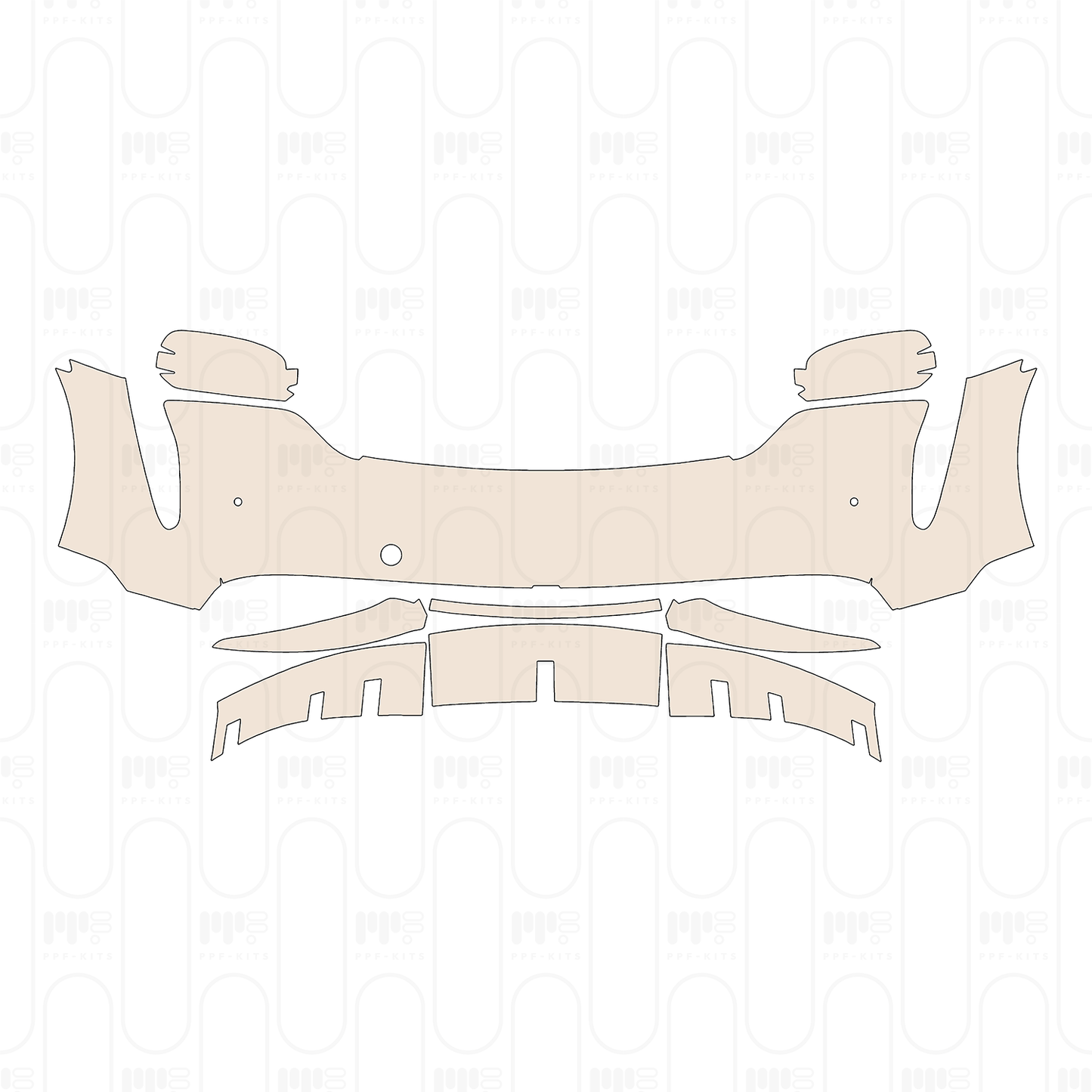 PPF prédécoupé Porsche Taycan Cross Turismo Taycan Turbo Cross Turismo 2023