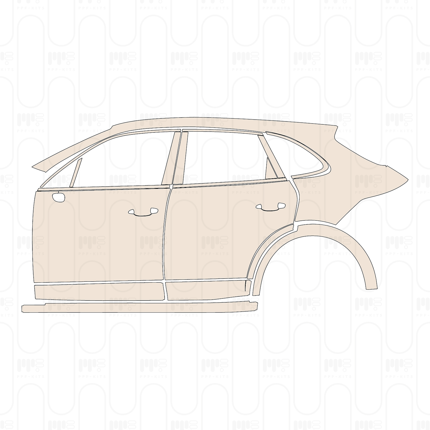 PPF prédécoupé Porsche Cayenne S 2021