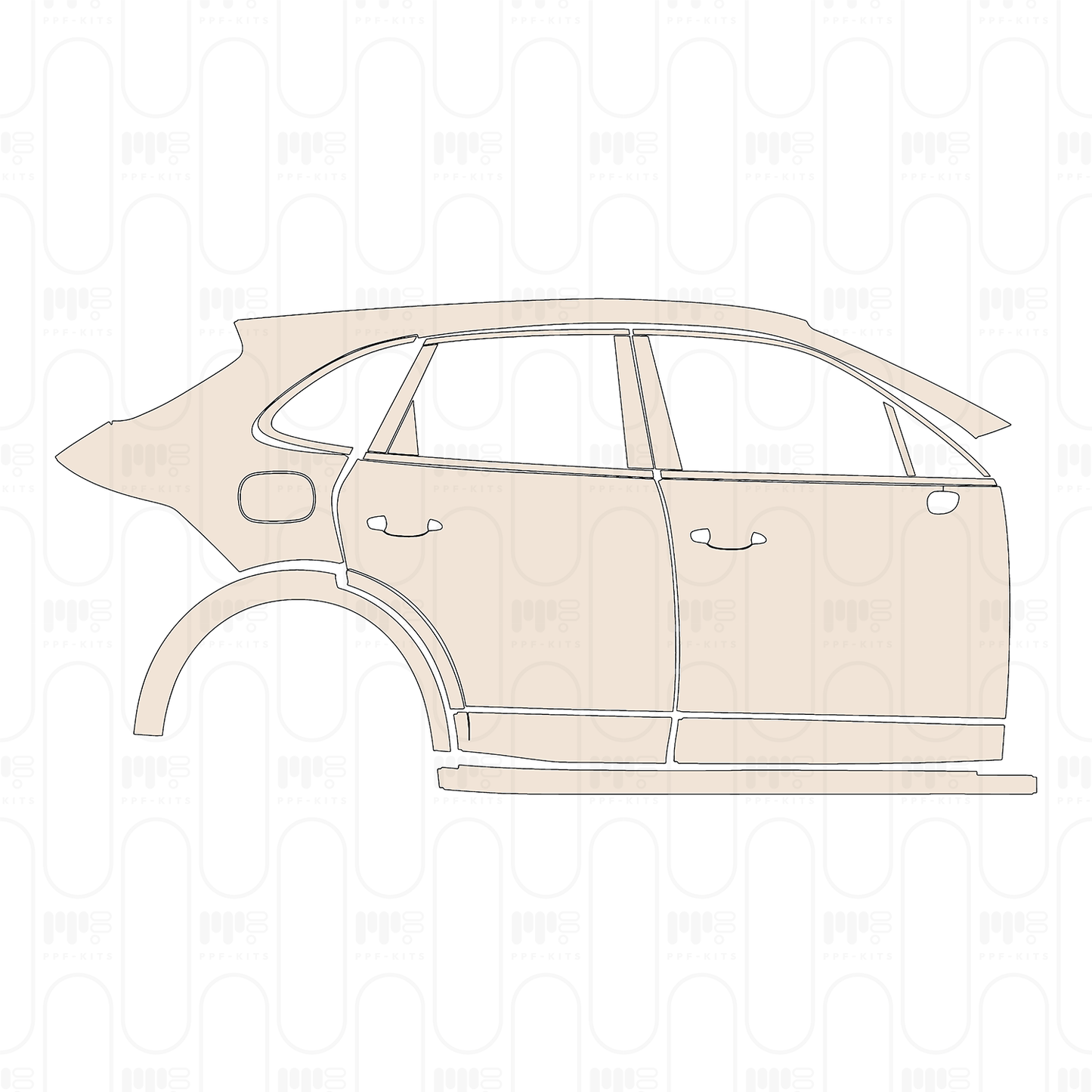 PPF prédécoupé Porsche Cayenne S 2021