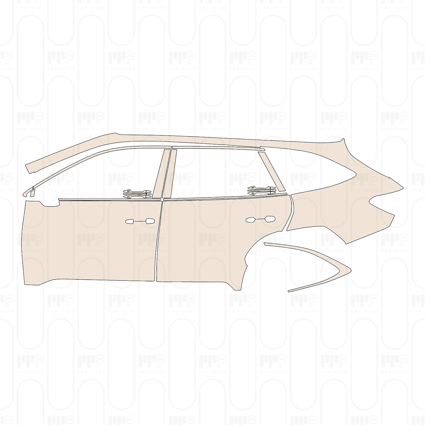 PPF prédécoupé Subaru Outback (CN) 2023