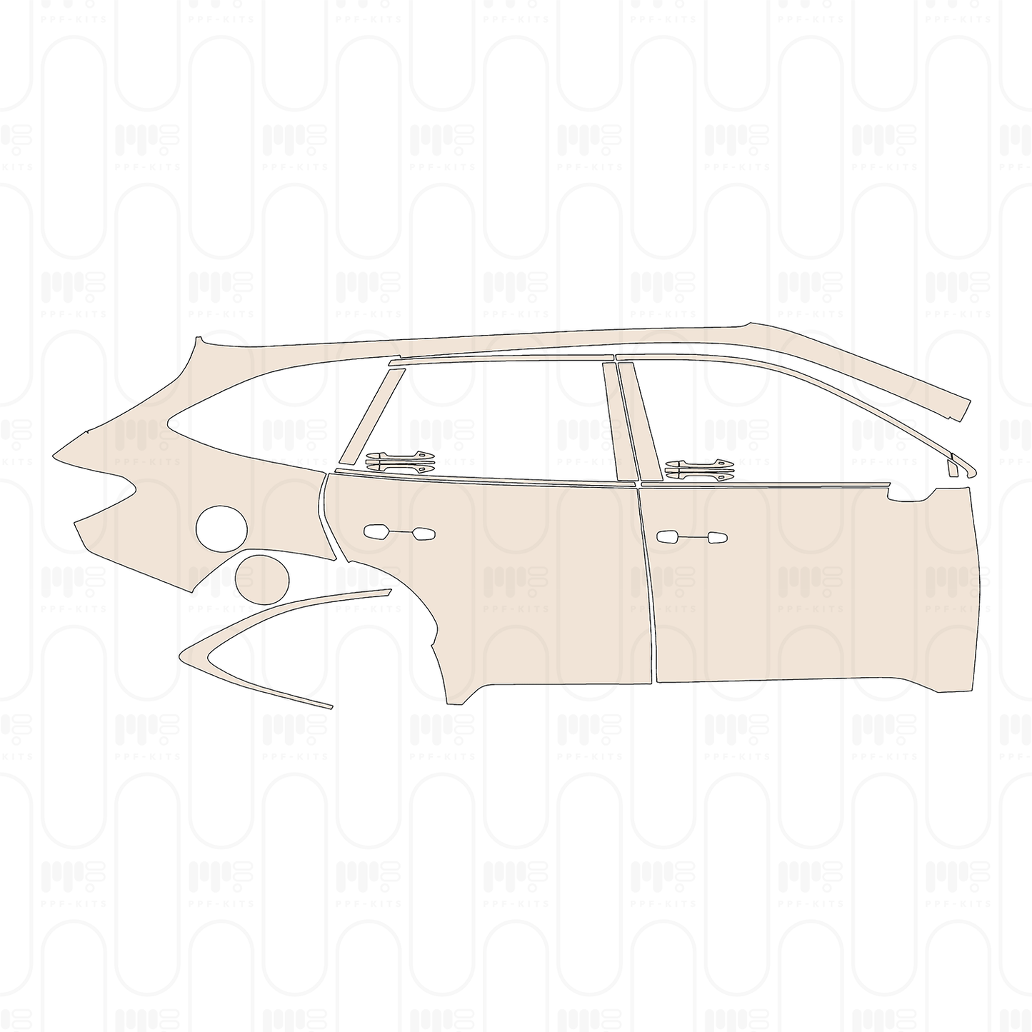 PPF prédécoupé Subaru Outback (CN) 2023