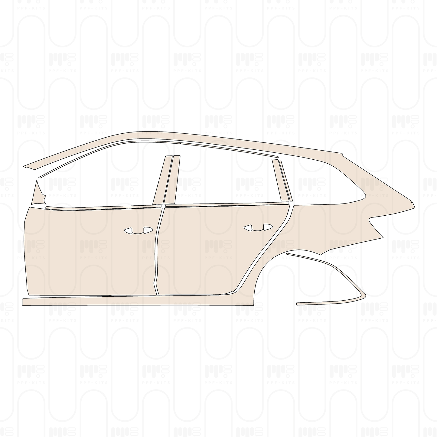 PPF prédécoupé Skoda Octavia (EU) Estate Base 2023