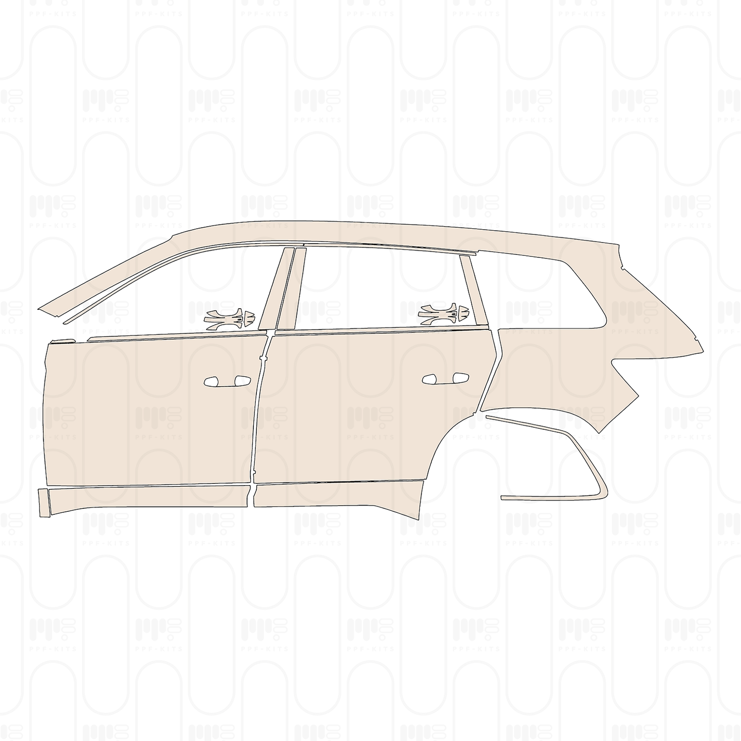PPF prédécoupé Skoda Kodiaq vRS (EU) 2023