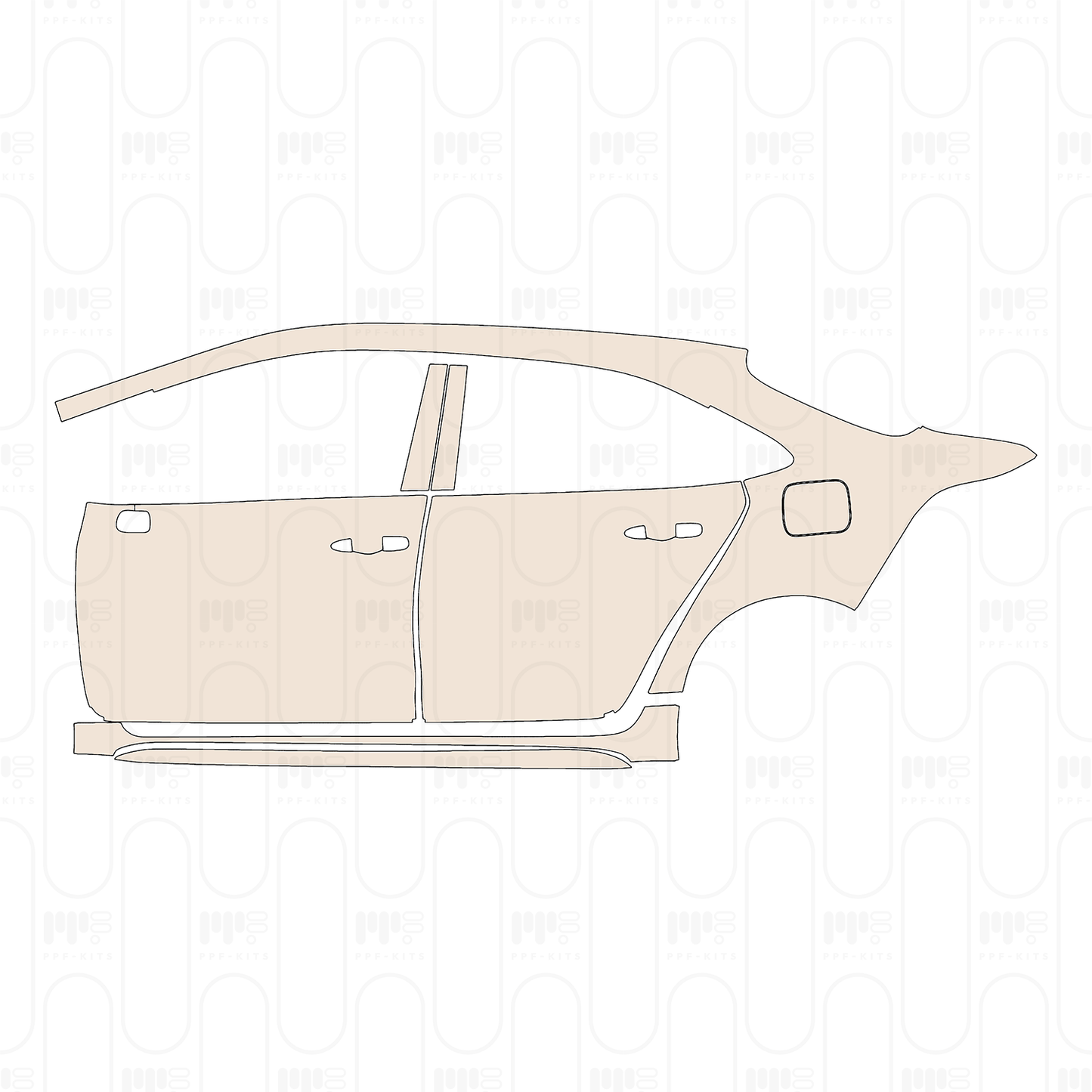 PPF prédécoupé Toyota Corolla (US) Sedan Luxury 2023