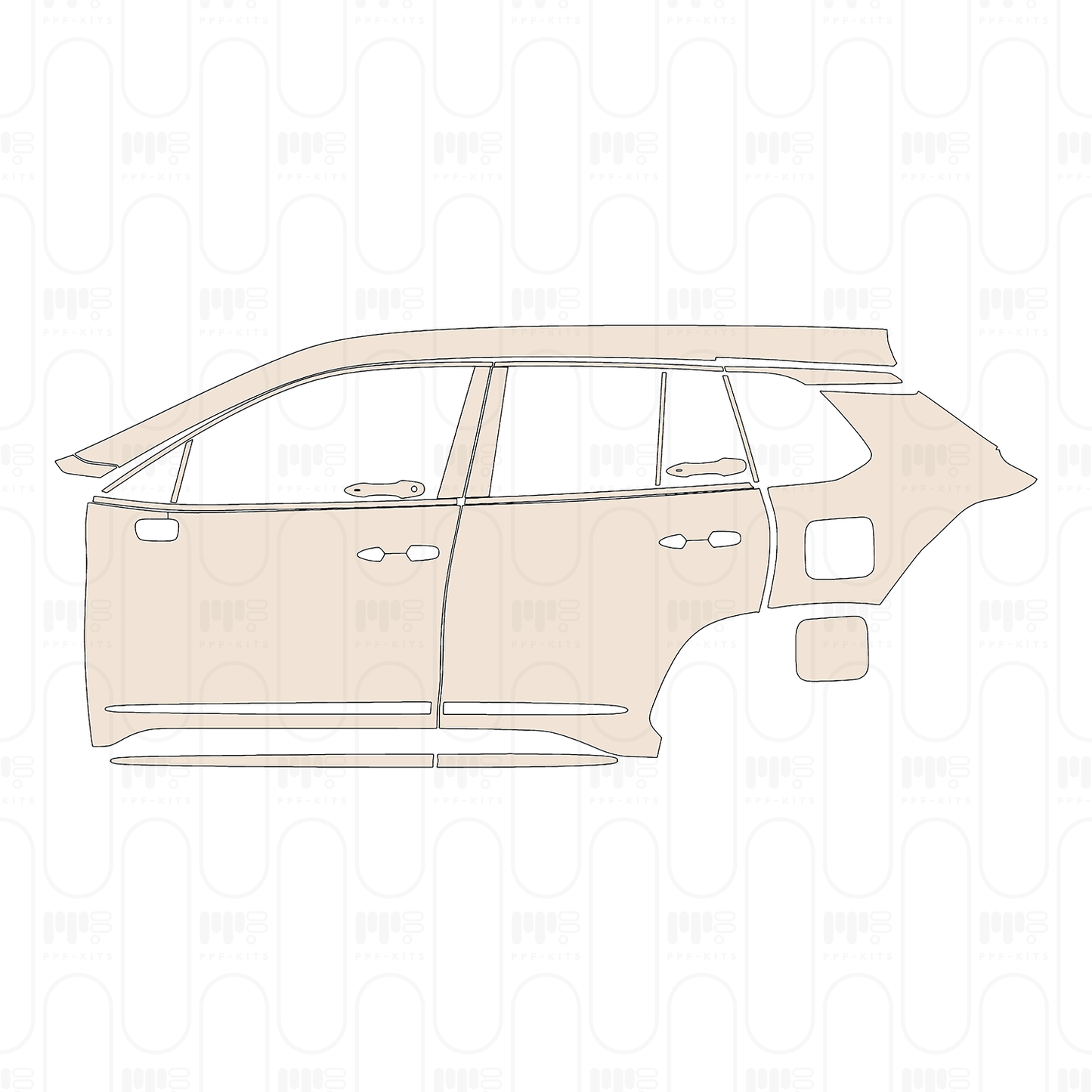 PPF prédécoupé Toyota Corolla Cross (CN) 2022