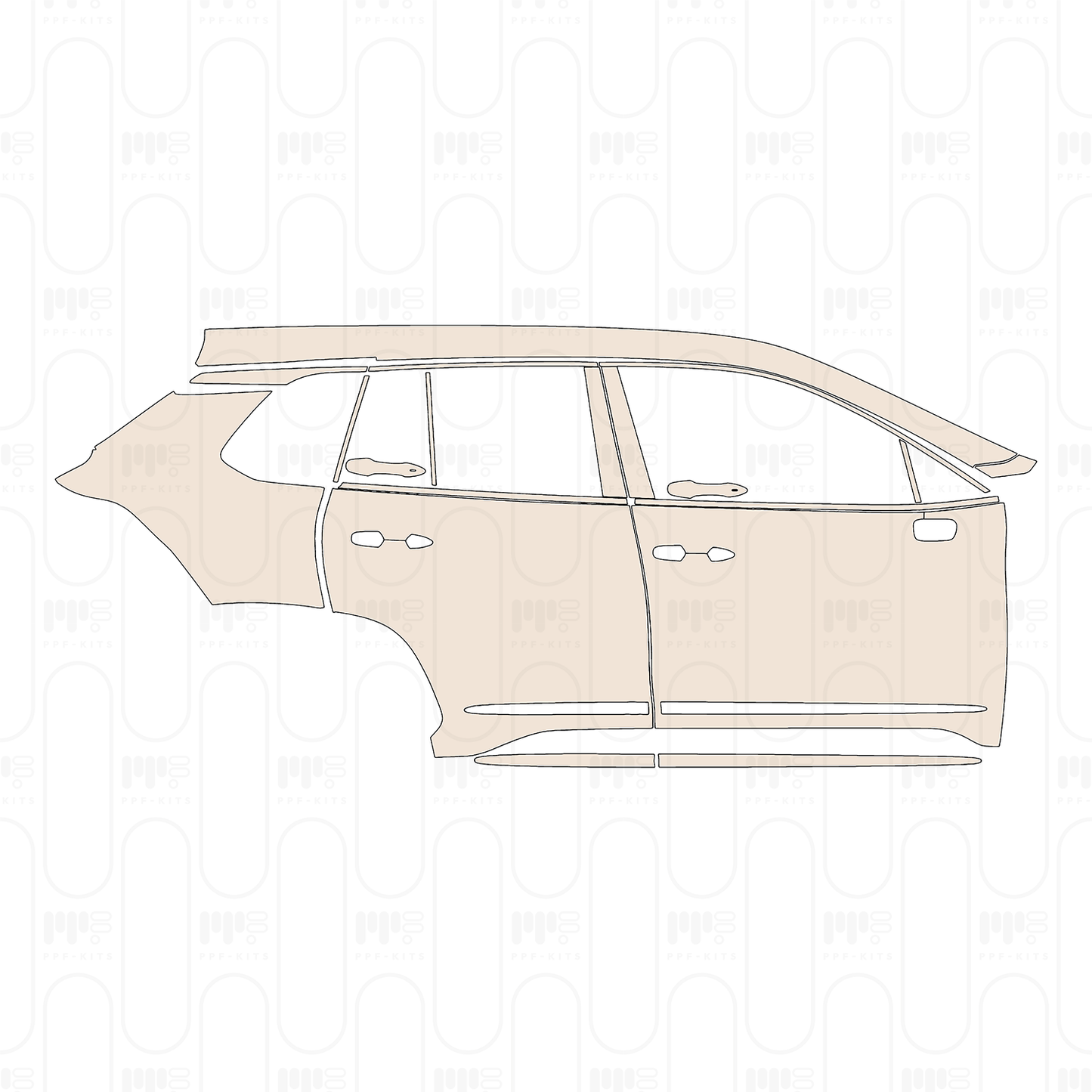PPF prédécoupé Toyota Corolla Cross (CN) 2022