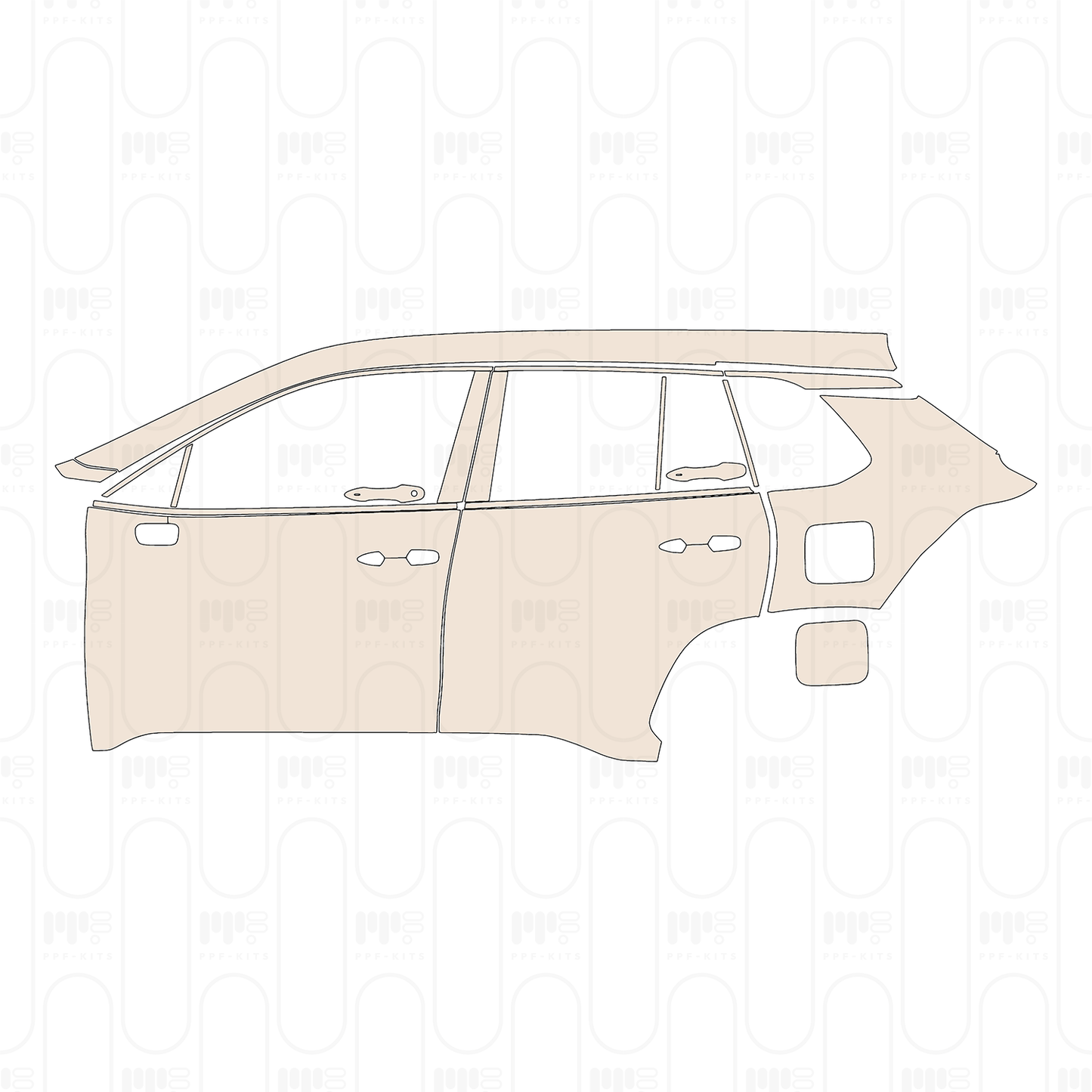 PPF prédécoupé Toyota Corolla Cross (CN) 2022