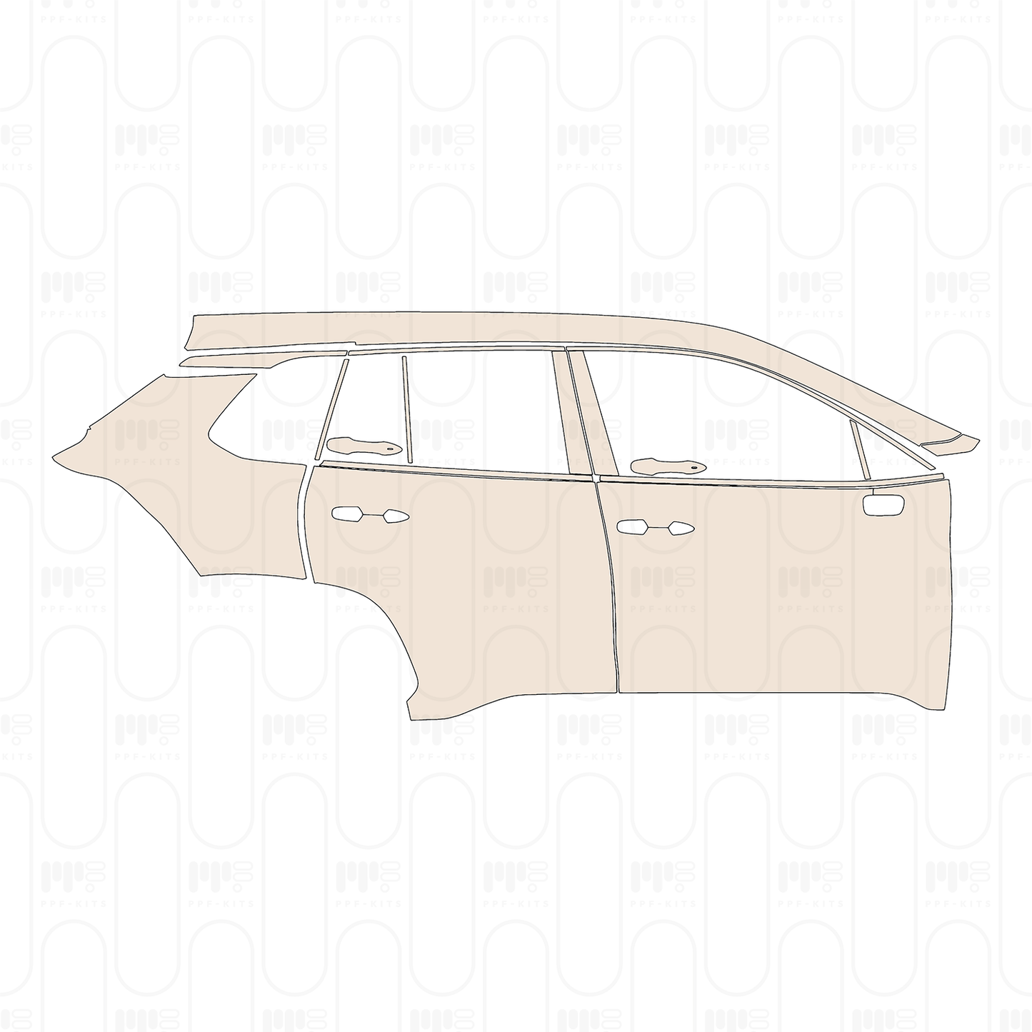 PPF prédécoupé Toyota Corolla Cross (CN) 2022