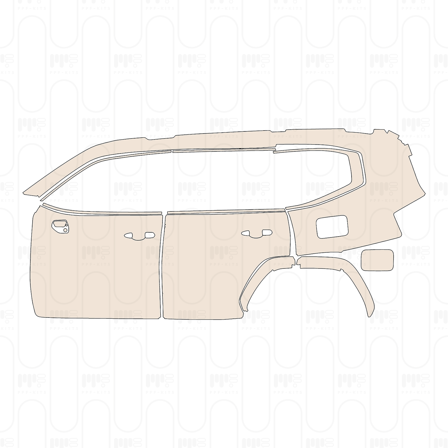 PPF prédécoupé Toyota Land Cruiser Base 2022