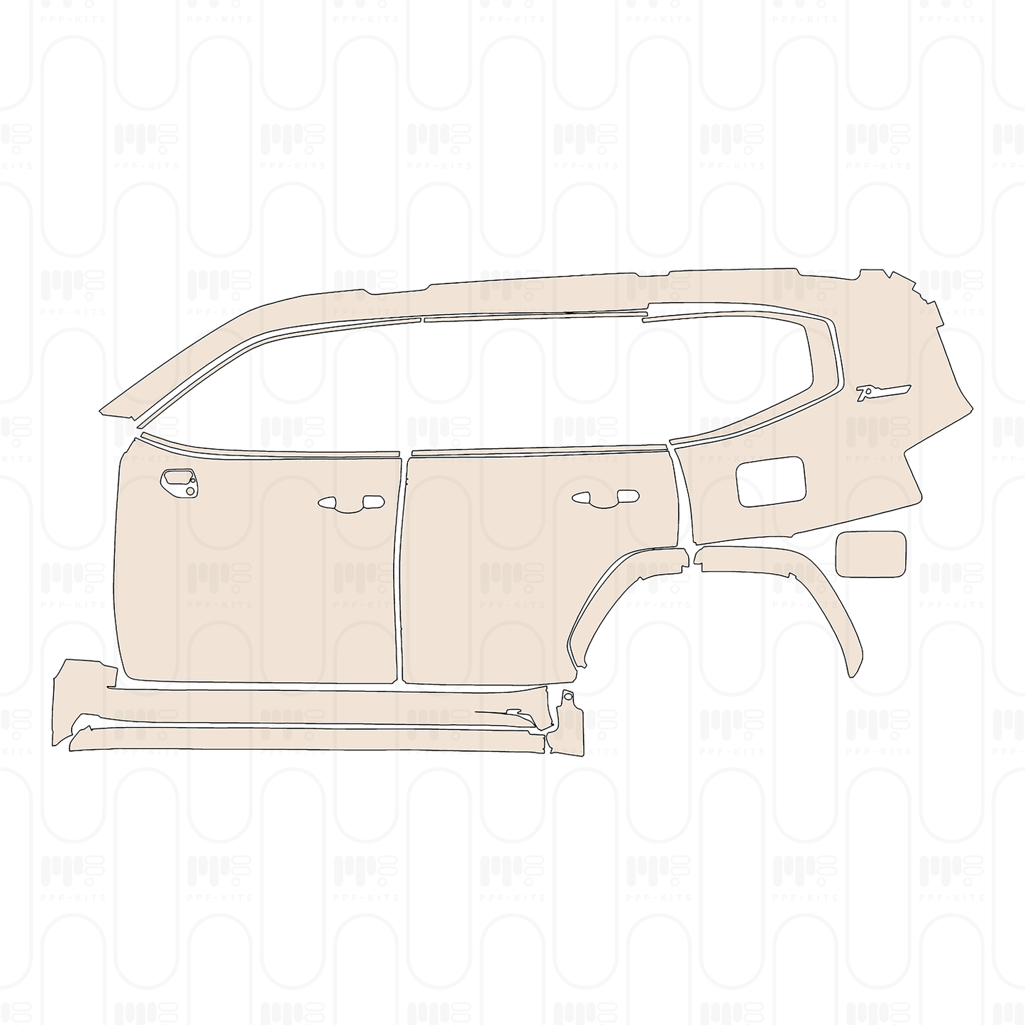 PPF prédécoupé Toyota Land Cruiser Luxury 2023
