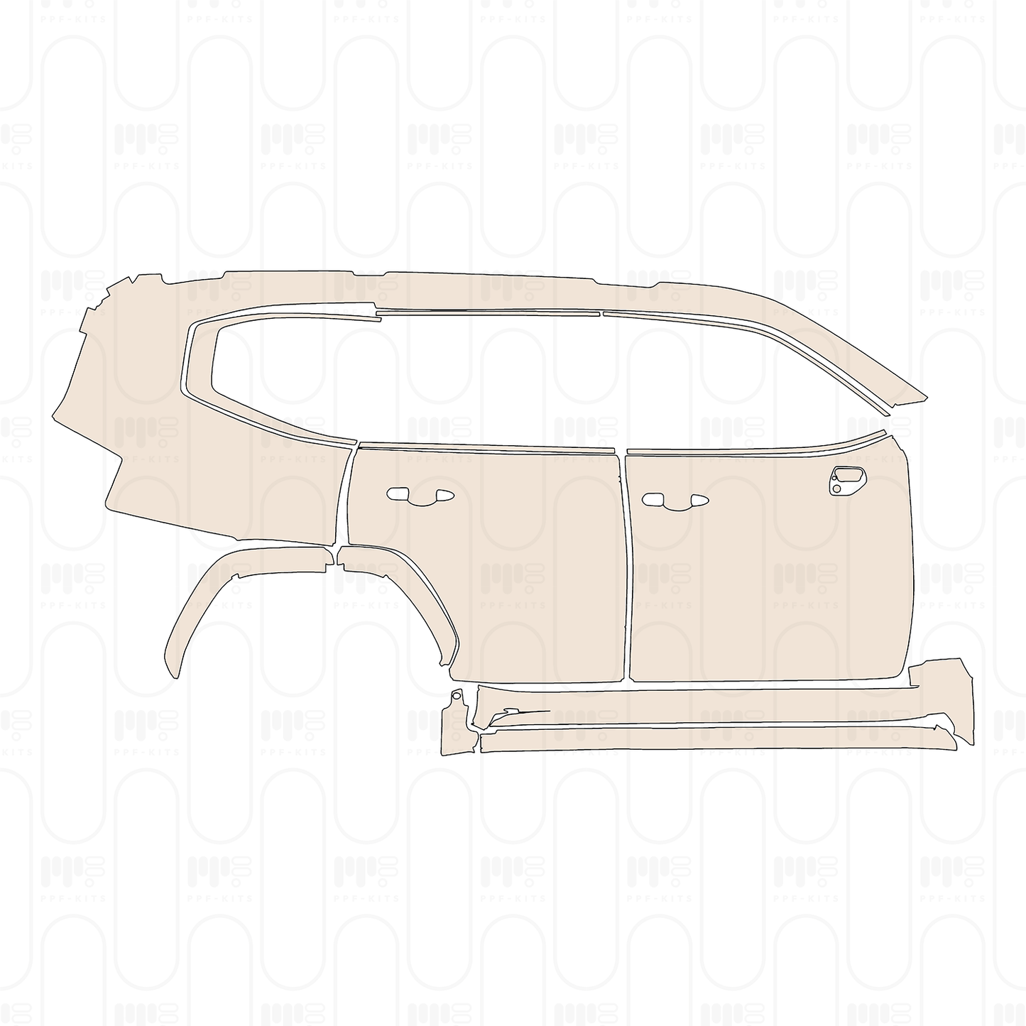PPF prédécoupé Toyota Land Cruiser GR Sport 2023