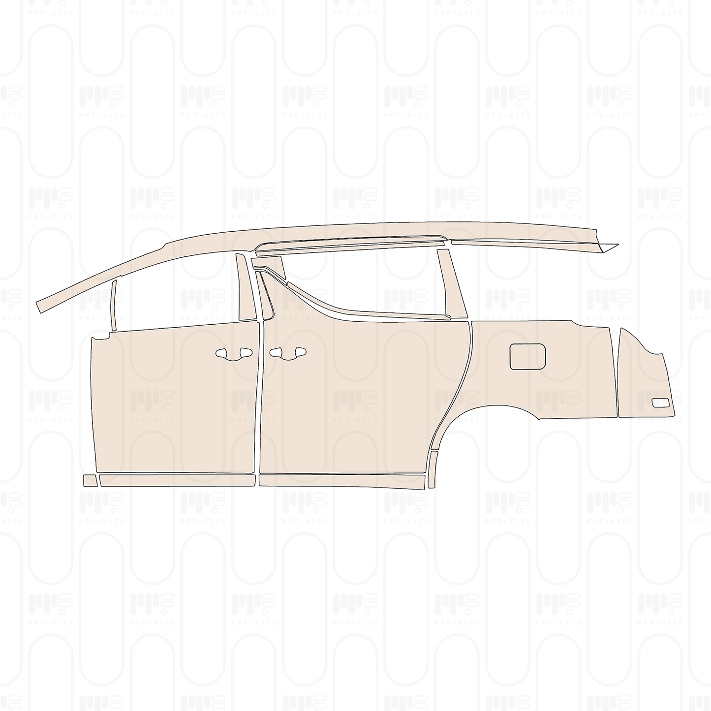 PPF prédécoupé Toyota Vellfire 2023