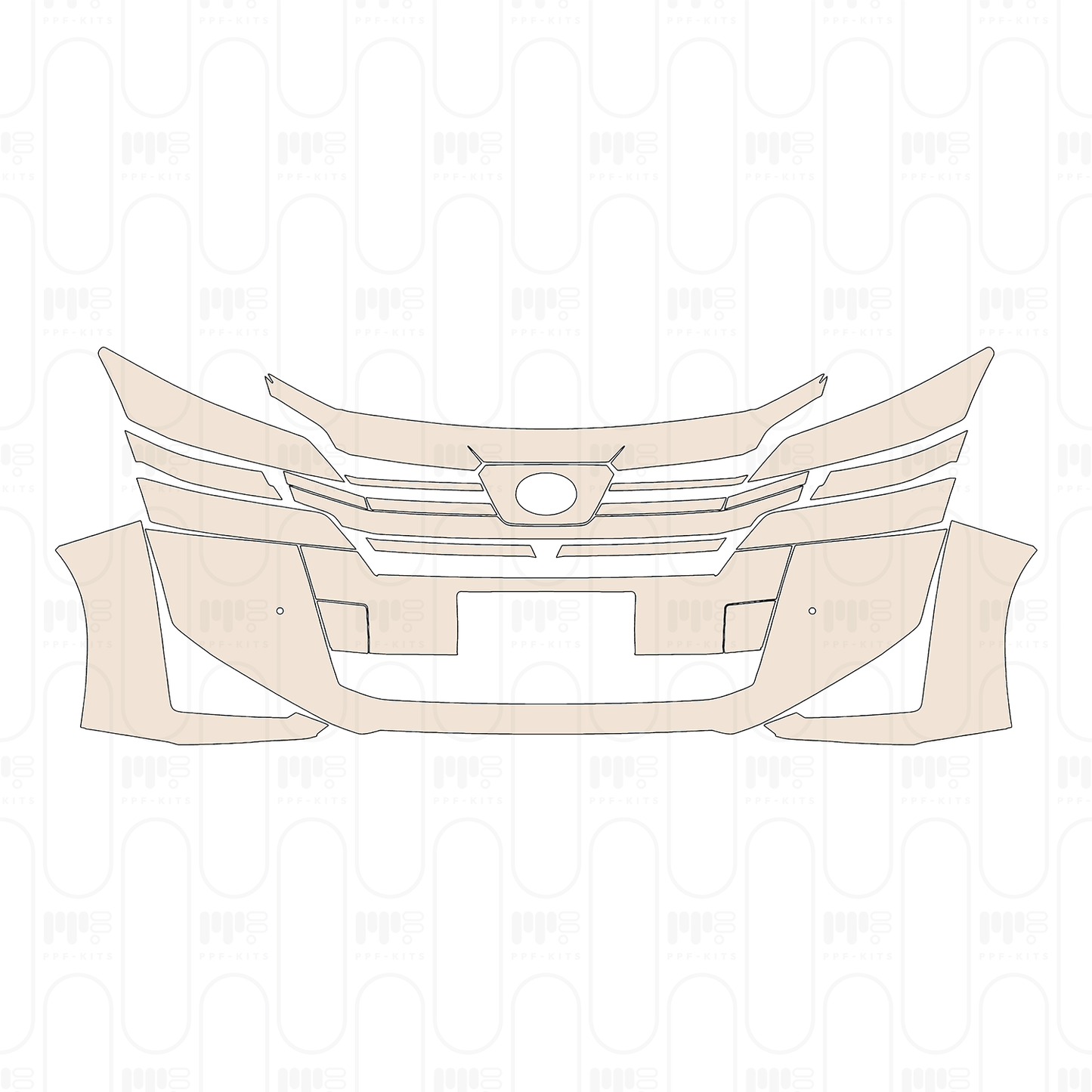 PPF prédécoupé Toyota Vellfire 2023