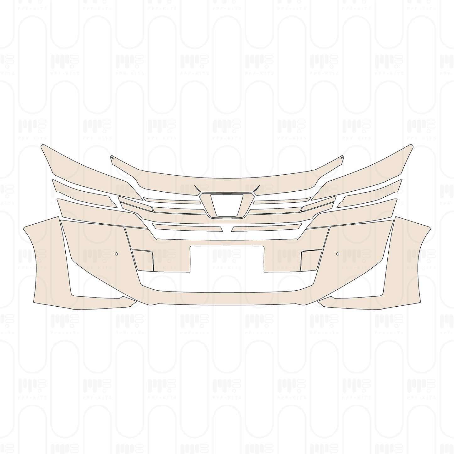 PPF prédécoupé Toyota Vellfire 2023