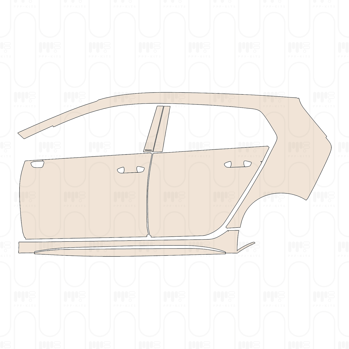 PPF prédécoupé Volkswagen Golf R 2023