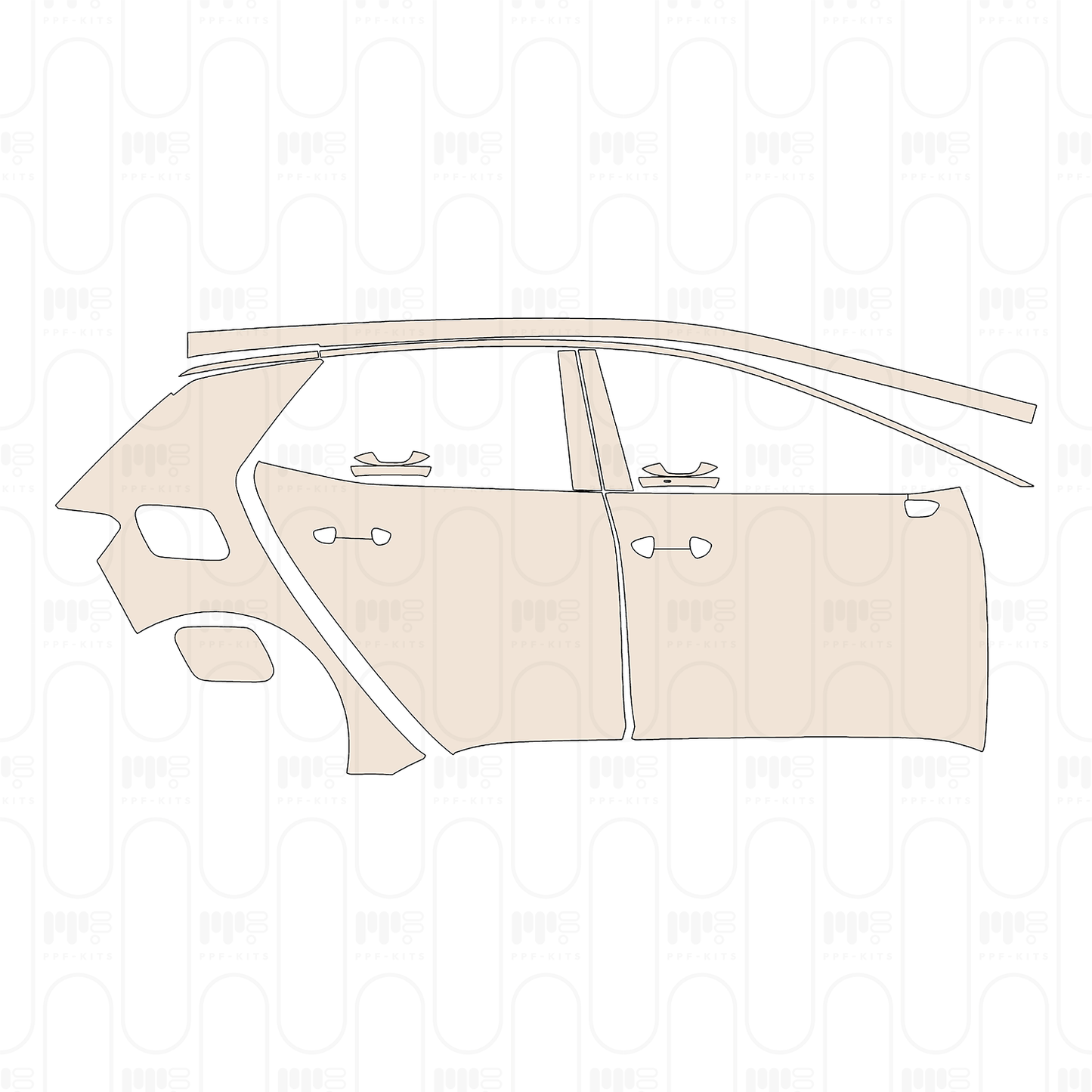 PPF prédécoupé Volkswagen ID.3 (CN) 2023