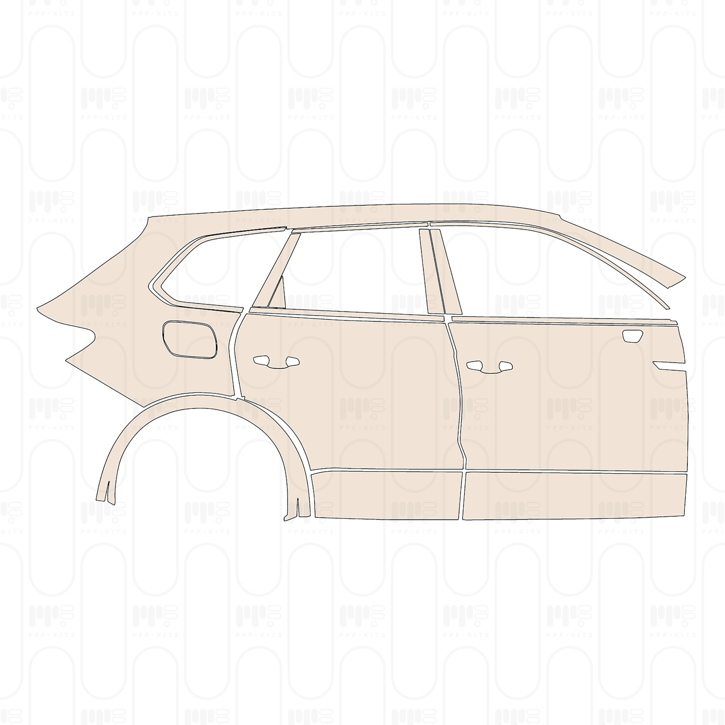 PPF prédécoupé Volkswagen Touareg R-Line 2023
