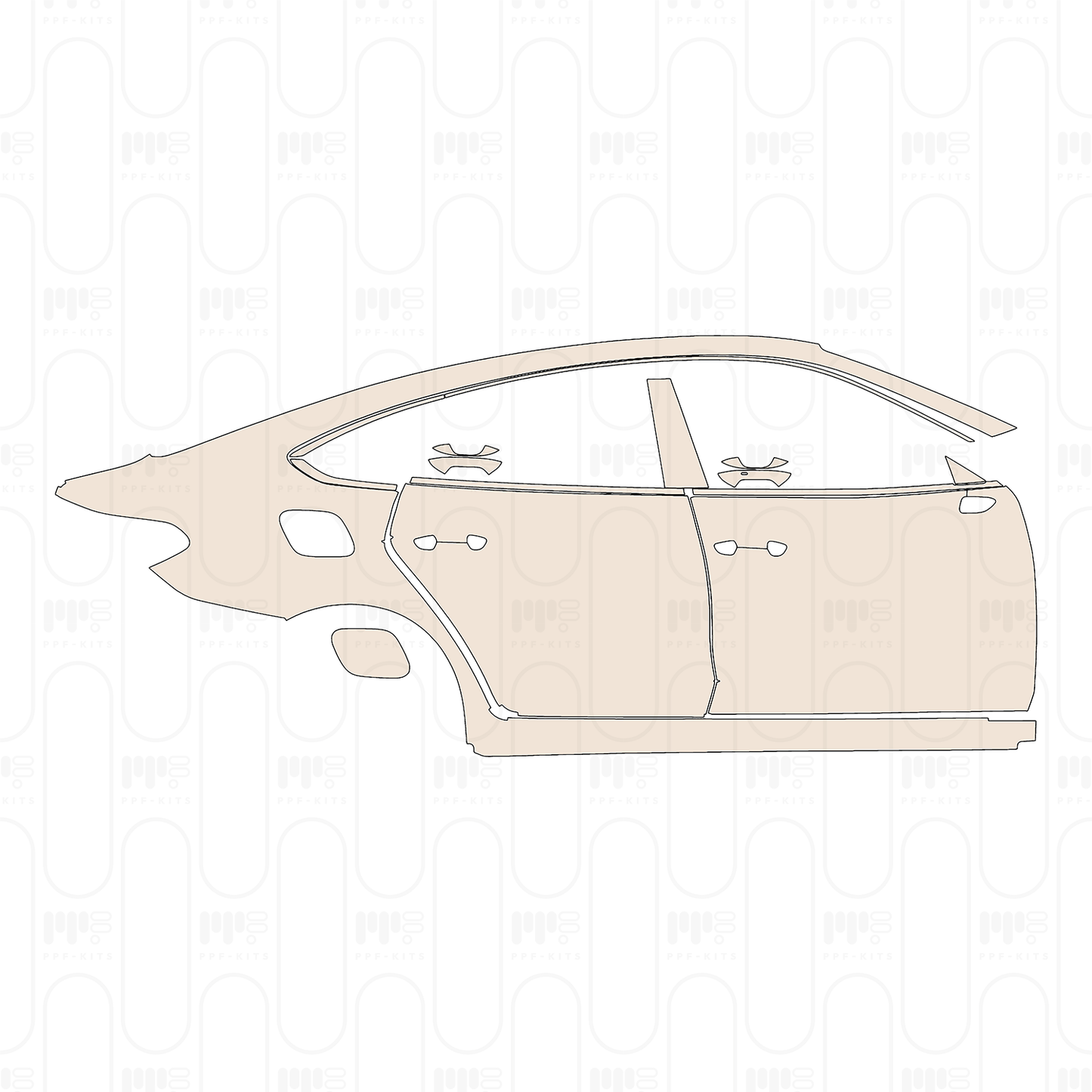 PPF prédécoupé Volkswagen Lamando L (CN) Base 2023