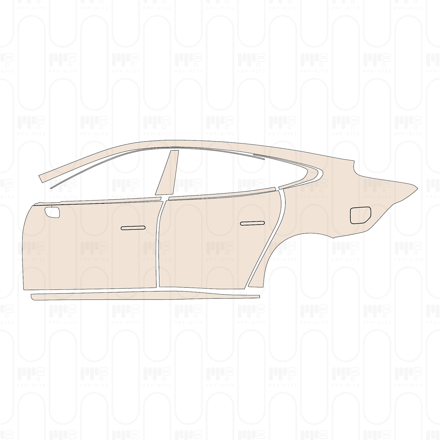 PPF prédécoupé Xpeng P7 2023
