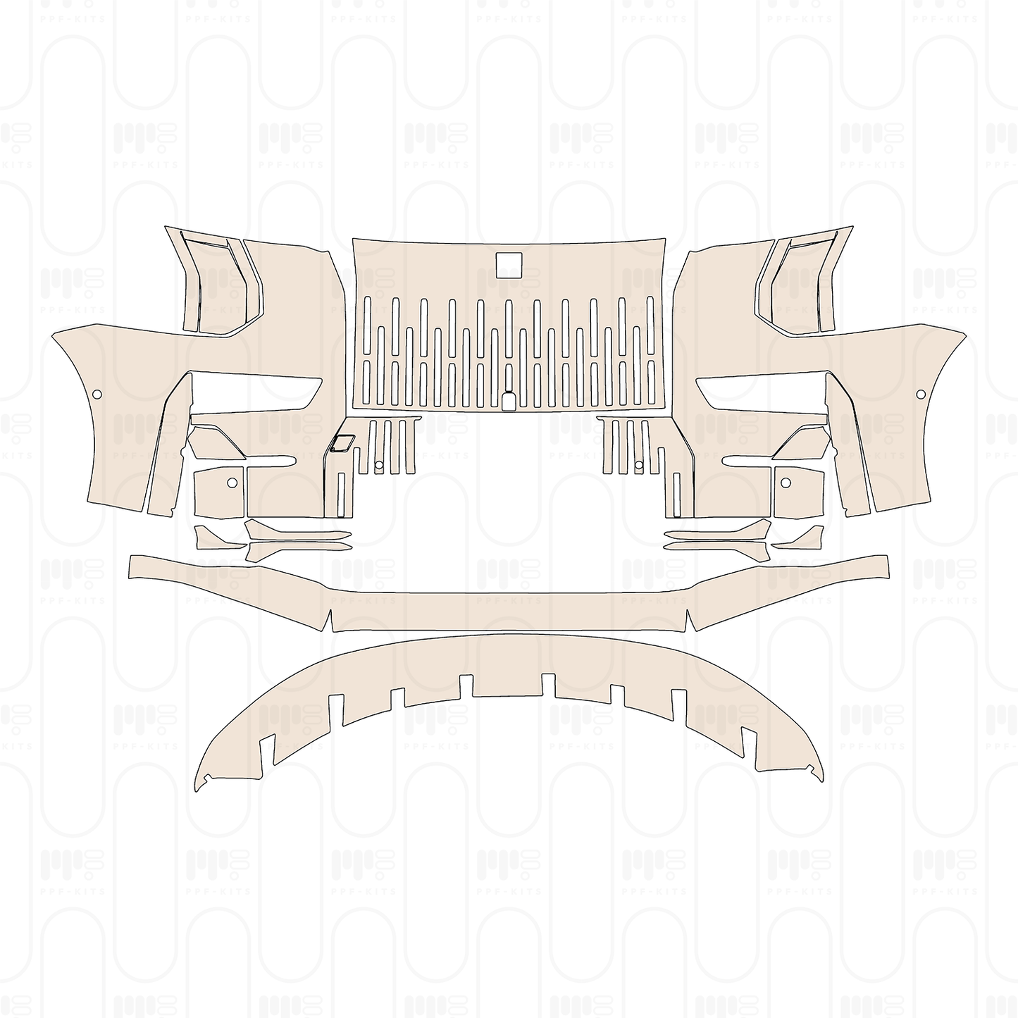 PPF prédécoupé Zeekr 009 Base 2023