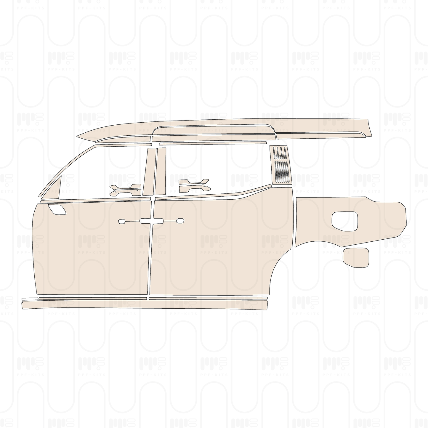 PPF prédécoupé Zeekr 009 Base 2023