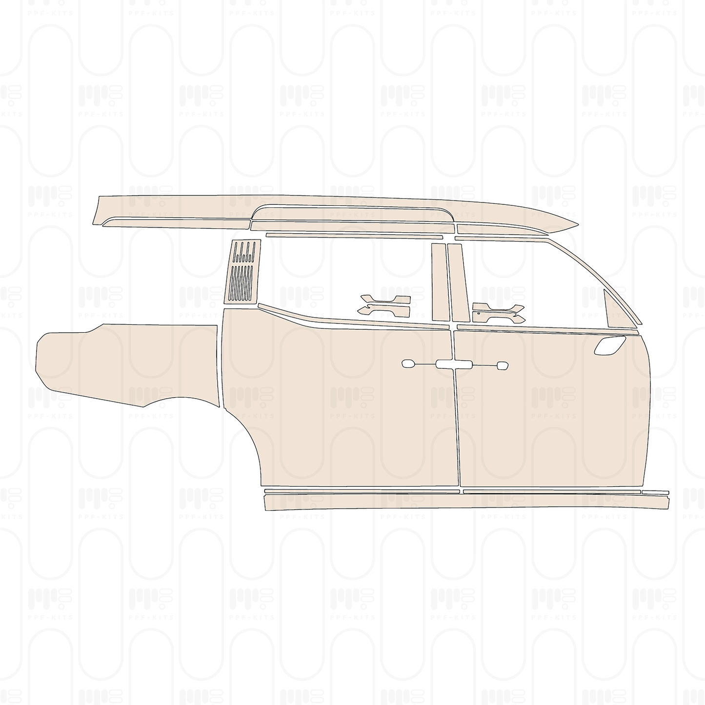PPF prédécoupé Zeekr 009 Base 2023