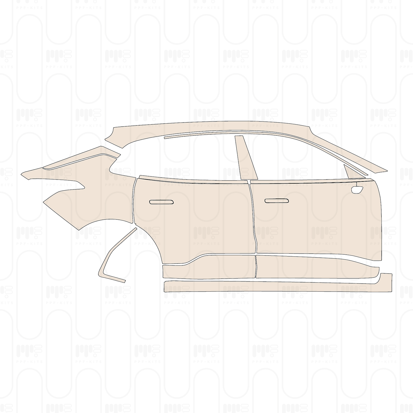 PPF prédécoupé Zeekr 001 2023