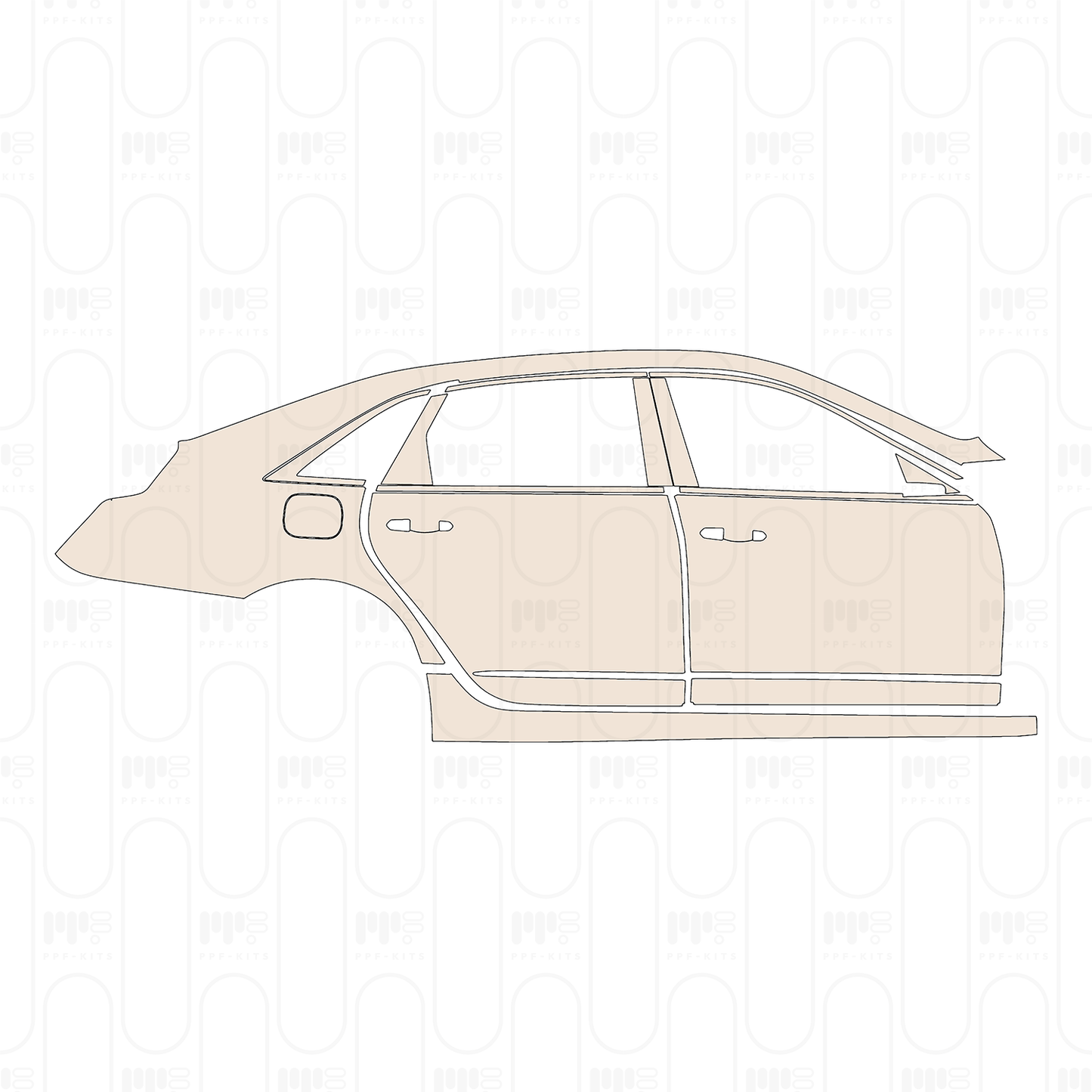 PPF prédécoupé Cadillac CT6 Base 2022
