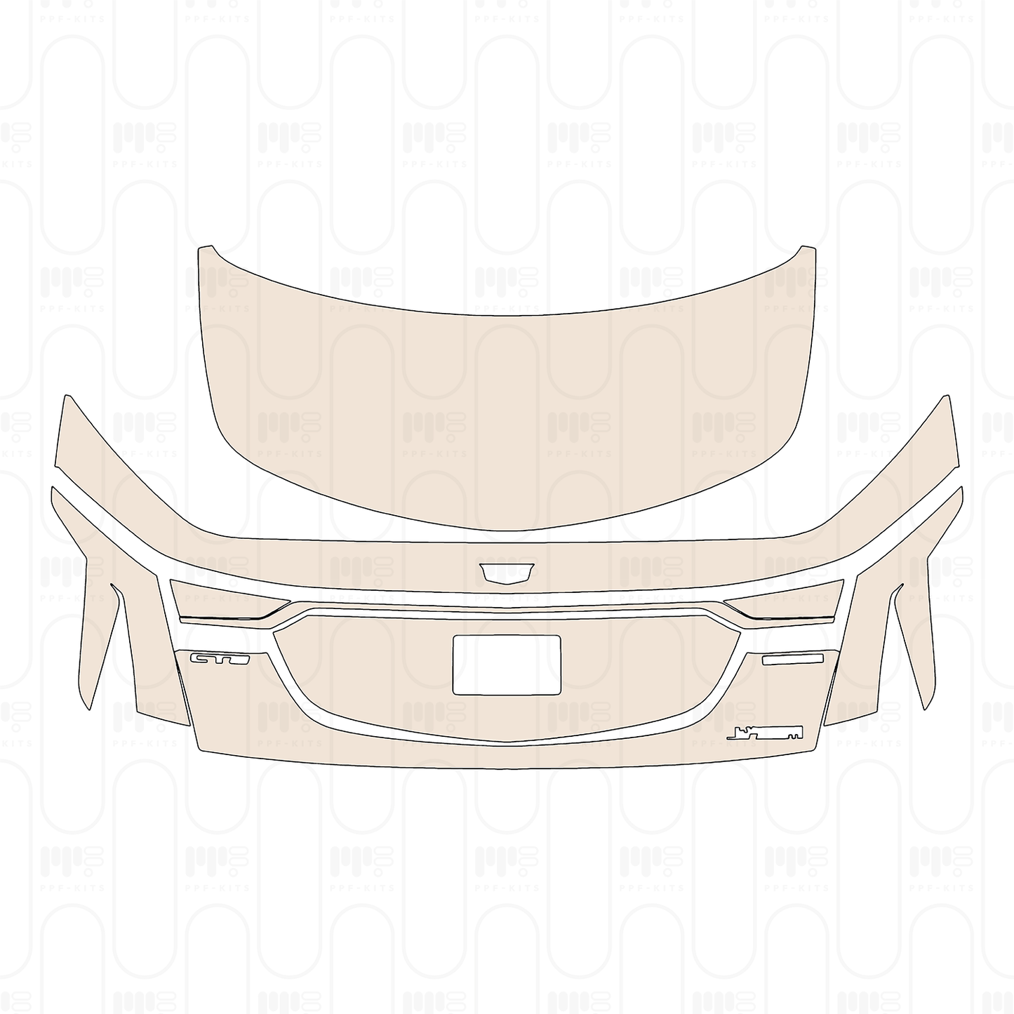 PPF prédécoupé Cadillac CT6 Base 2022