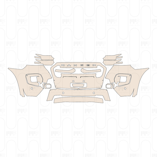 PPF prédécoupé Ford Ranger (EU) Wildtrak 2022