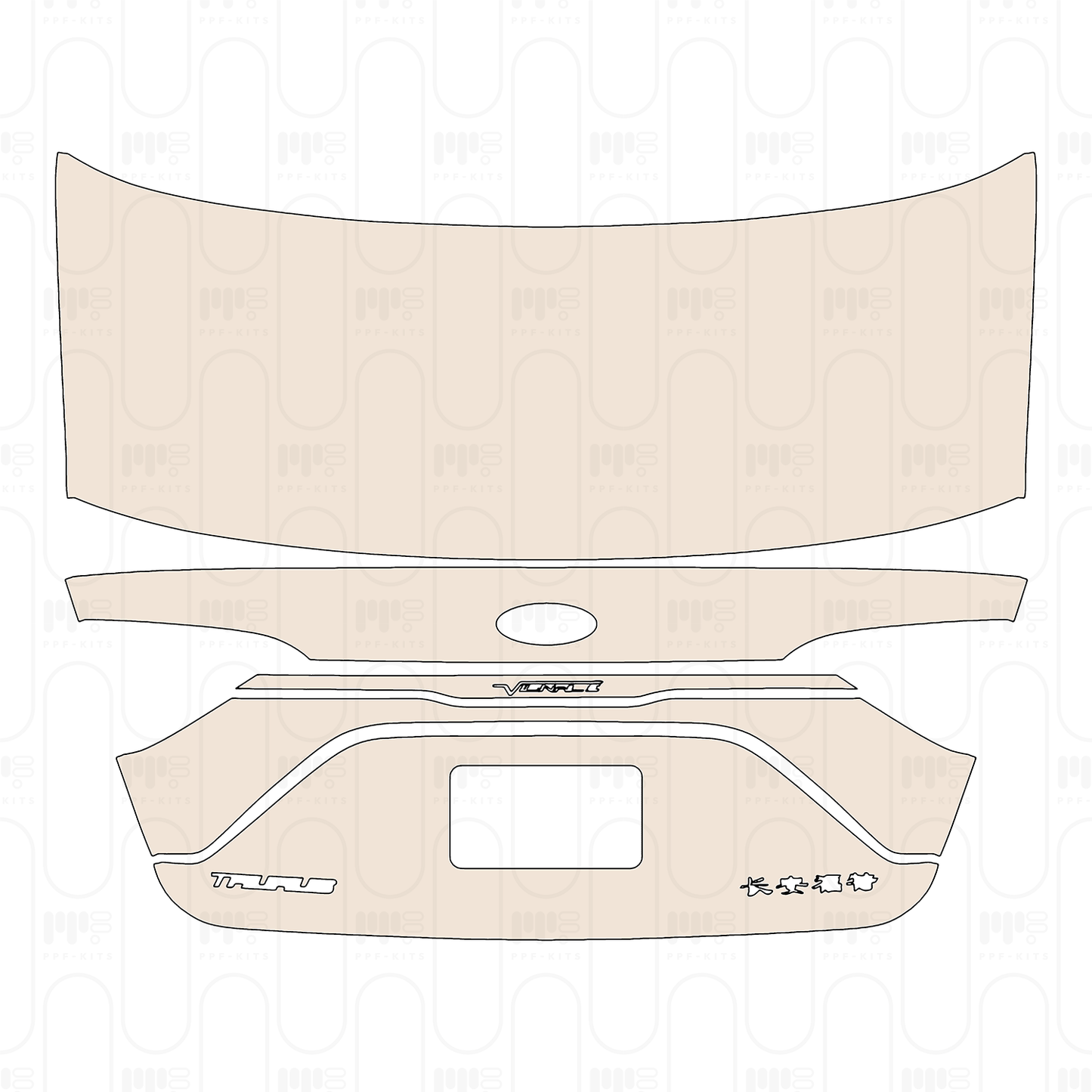 PPF prédécoupé Ford Taurus Luxury 2022