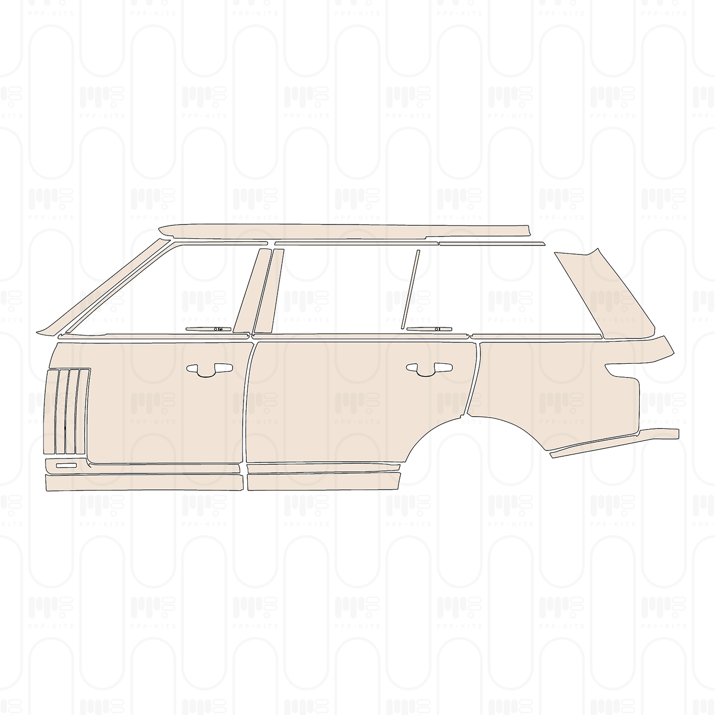 PPF prédécoupé Land Rover Range Rover Extended Wheelbase Base 2022