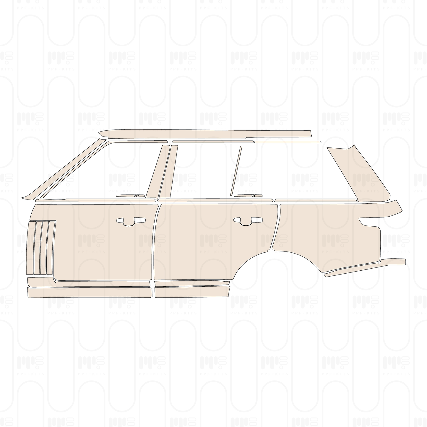 PPF prédécoupé Land Rover Range Rover Standard Wheelbase Base 2022