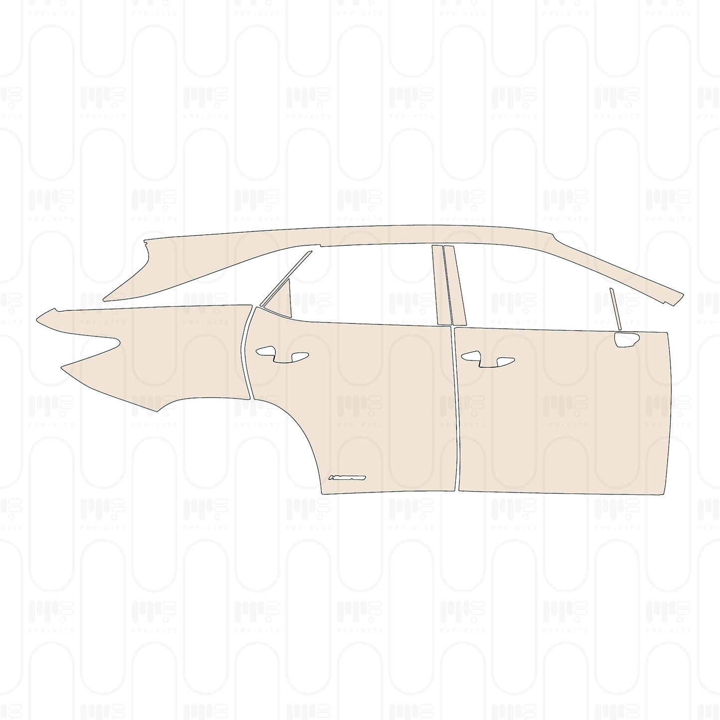 PPF prédécoupé Lexus RX L (EWB) Base 2022