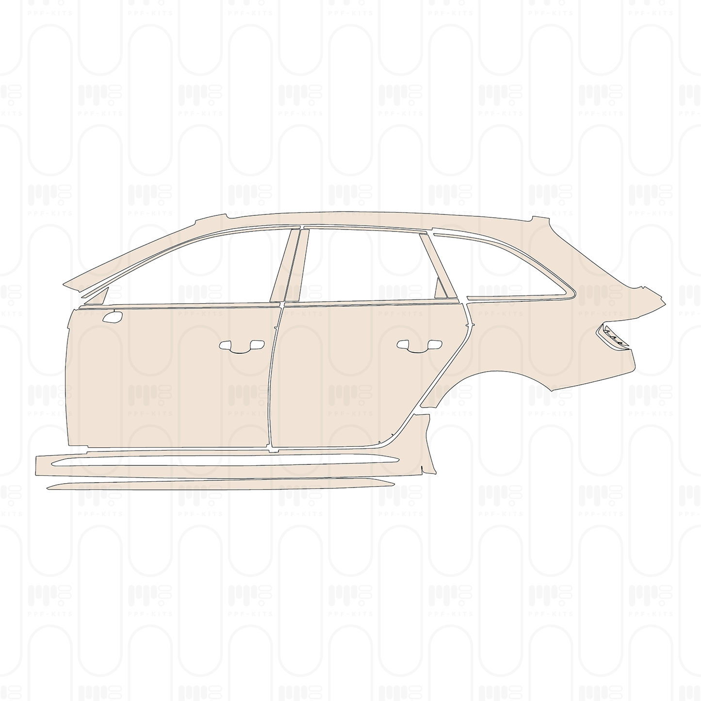 PPF prédécoupé Audi A4 RS4 Avant 2019