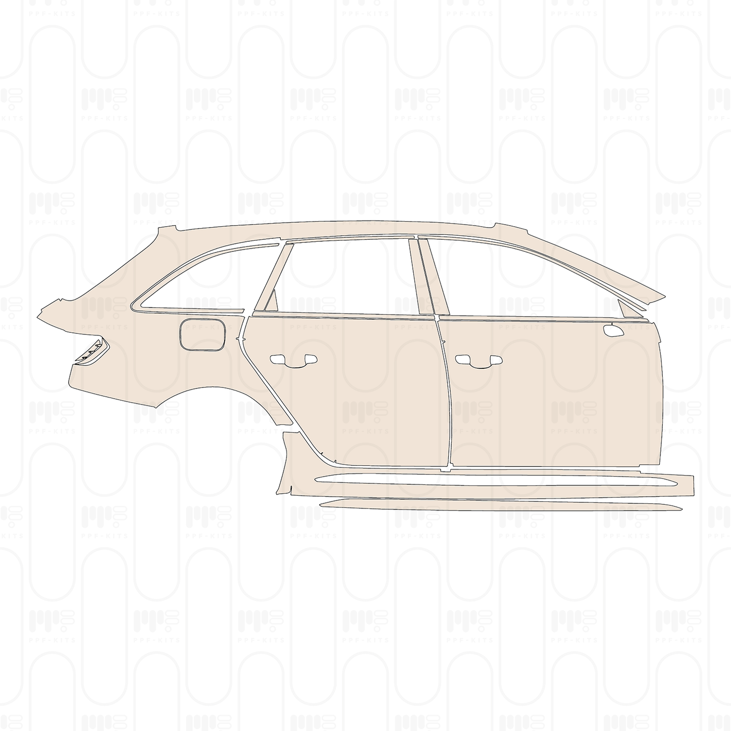 PPF prédécoupé Audi A4 RS4 Avant 2019