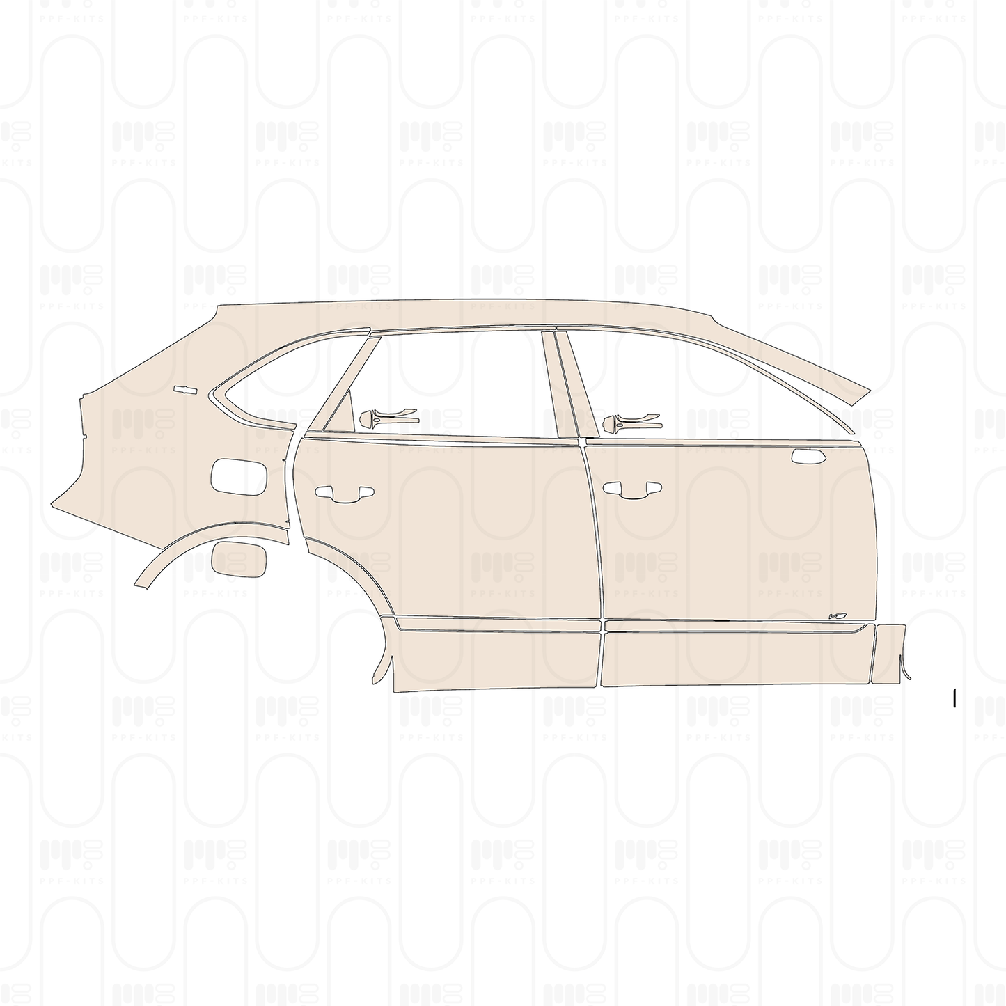 PPF prédécoupé Bentley Bentayga Standard Wheelbase Base 2021