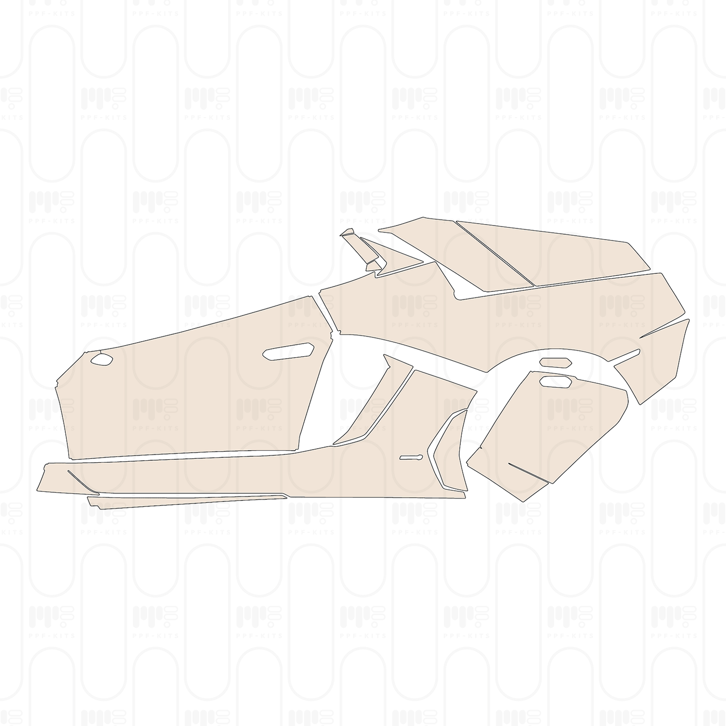 PPF prédécoupé Lamborghini Aventador LP 700-4 Roadster 2013