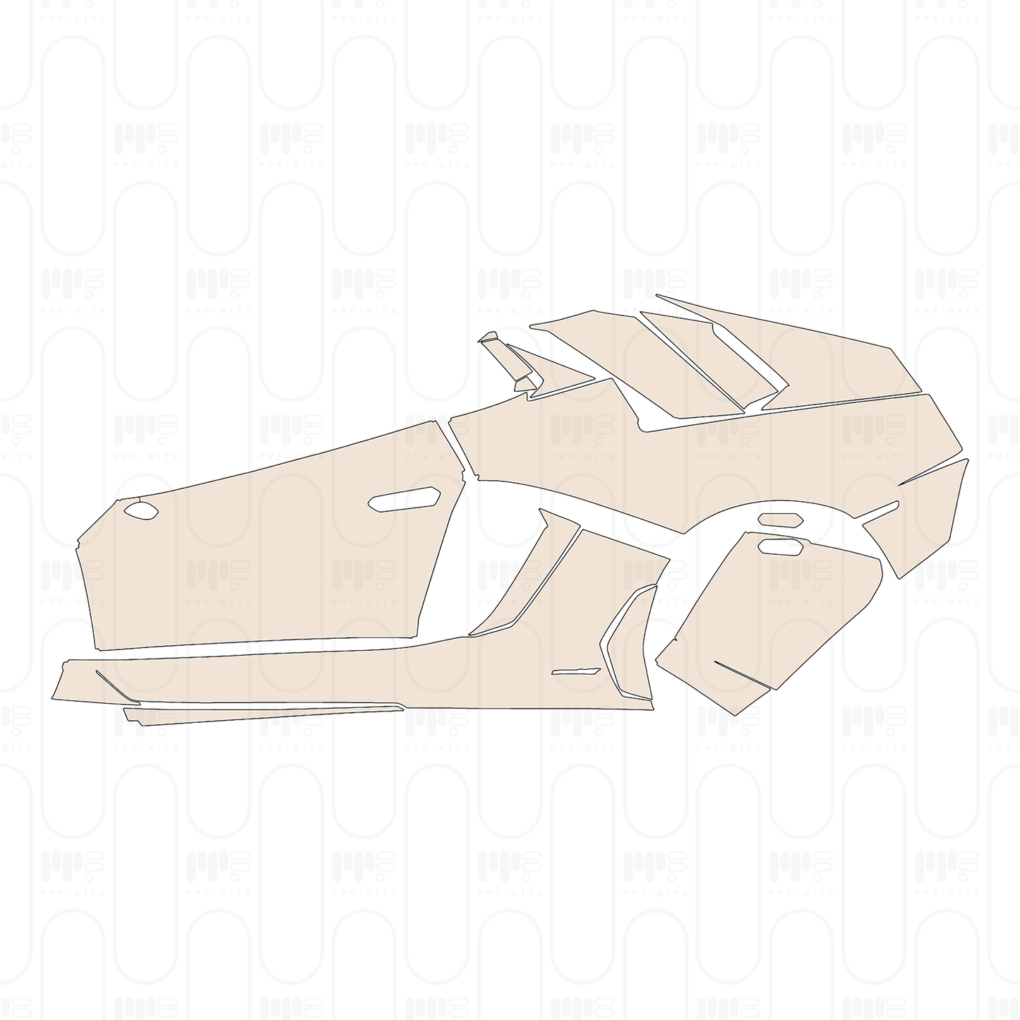 PPF prédécoupé Lamborghini Aventador LP 750-4 Superveloce Roadster 2018