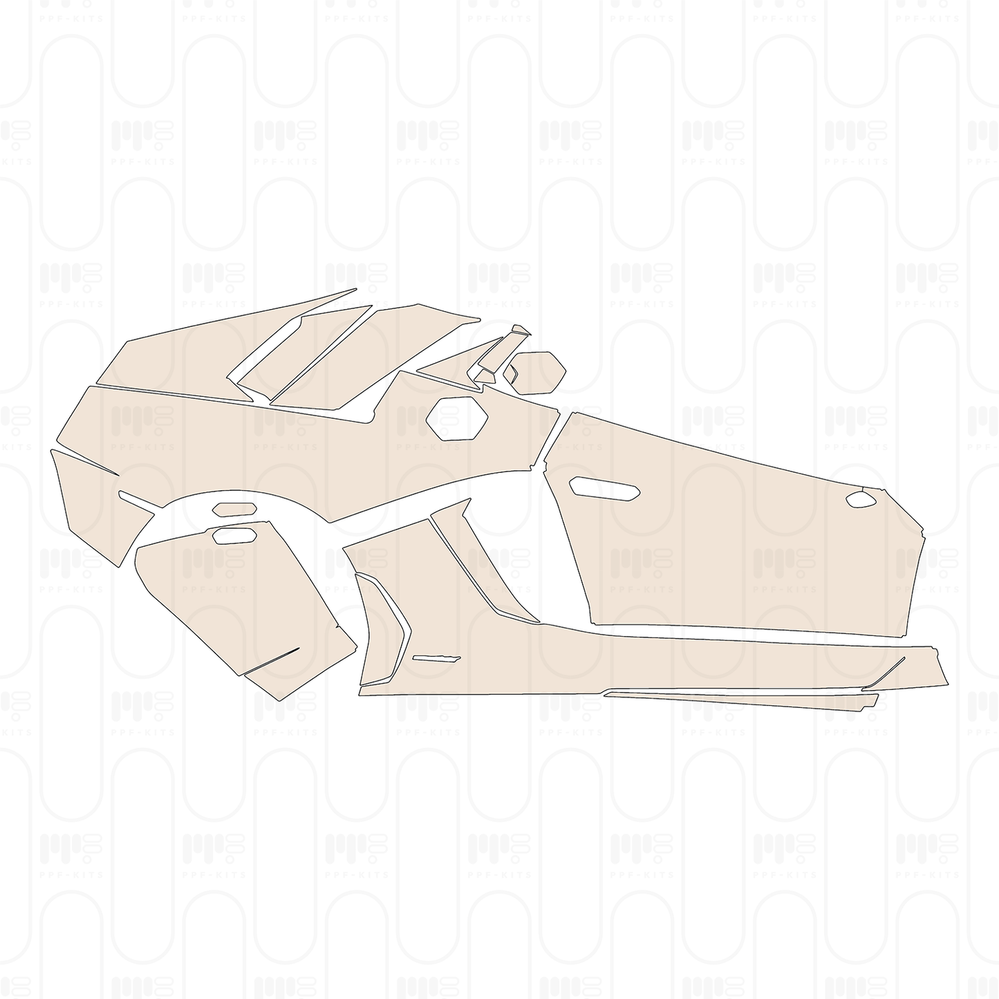 PPF prédécoupé Lamborghini Aventador LP 750-4 Superveloce Roadster 2018