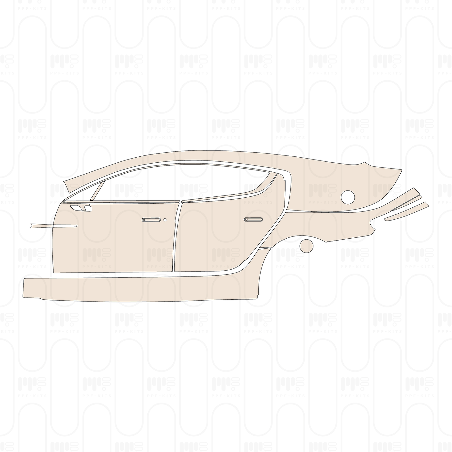 PPF prédécoupé Aston Martin Rapide S 2014