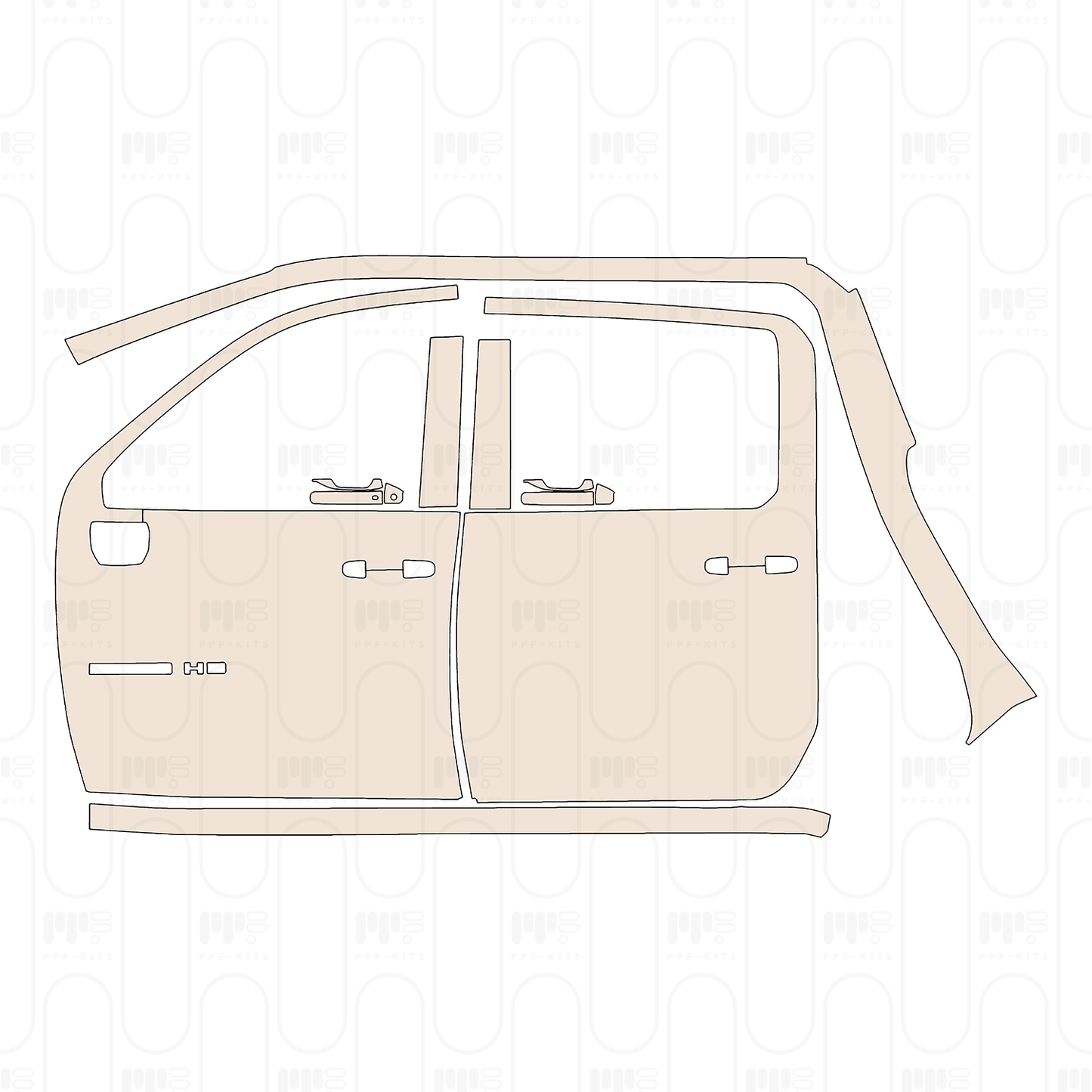 PPF prédécoupé Chevrolet Silverado HD 2500 HD LT 2026