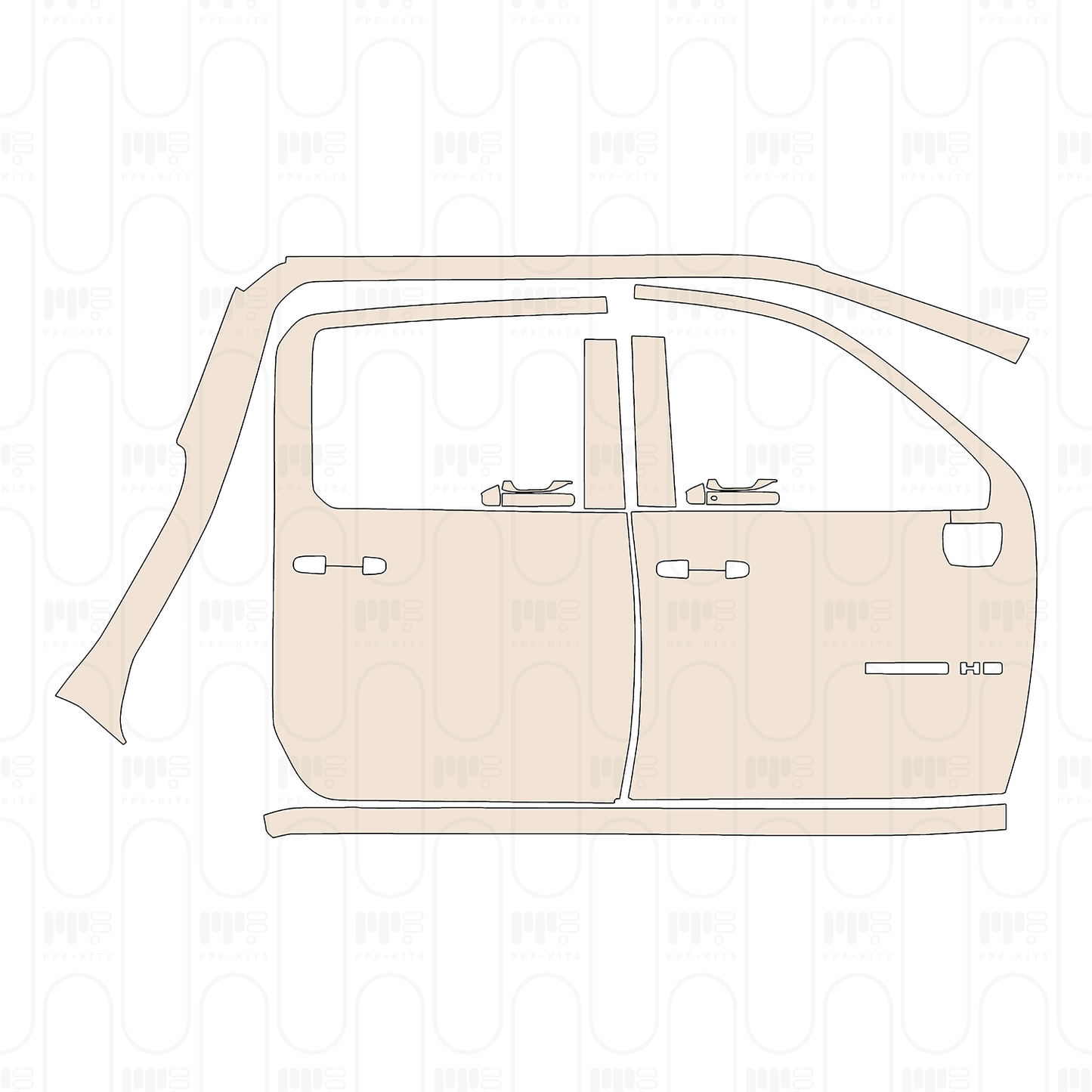PPF prédécoupé Chevrolet Silverado HD 2500 HD LT 2026