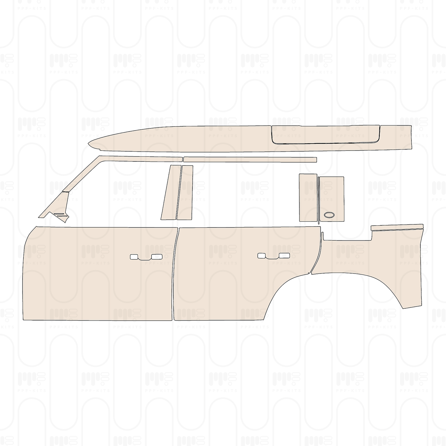 PPF prédécoupé Land Rover Defender 110 X 2026