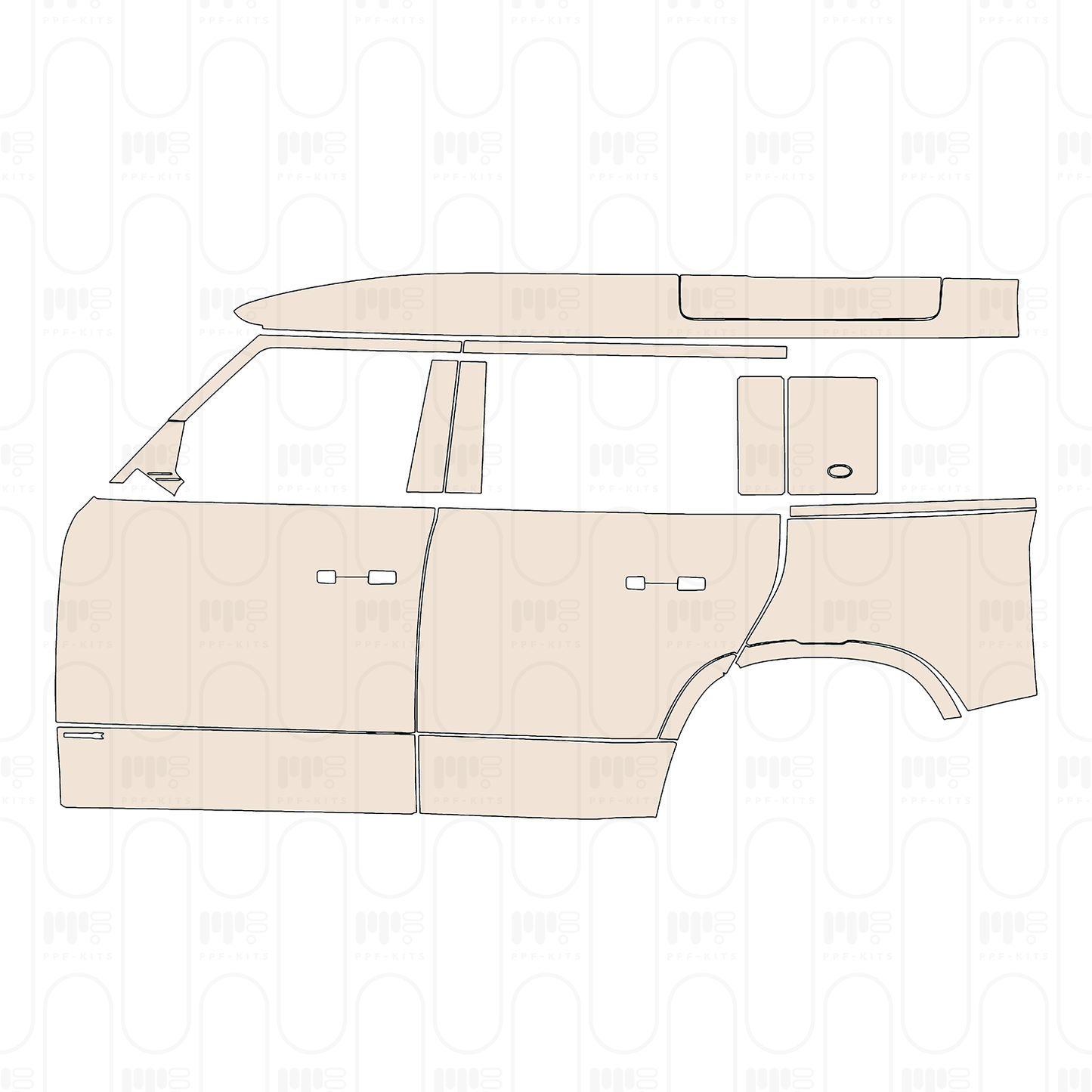PPF prédécoupé Land Rover Defender 110 X 2026